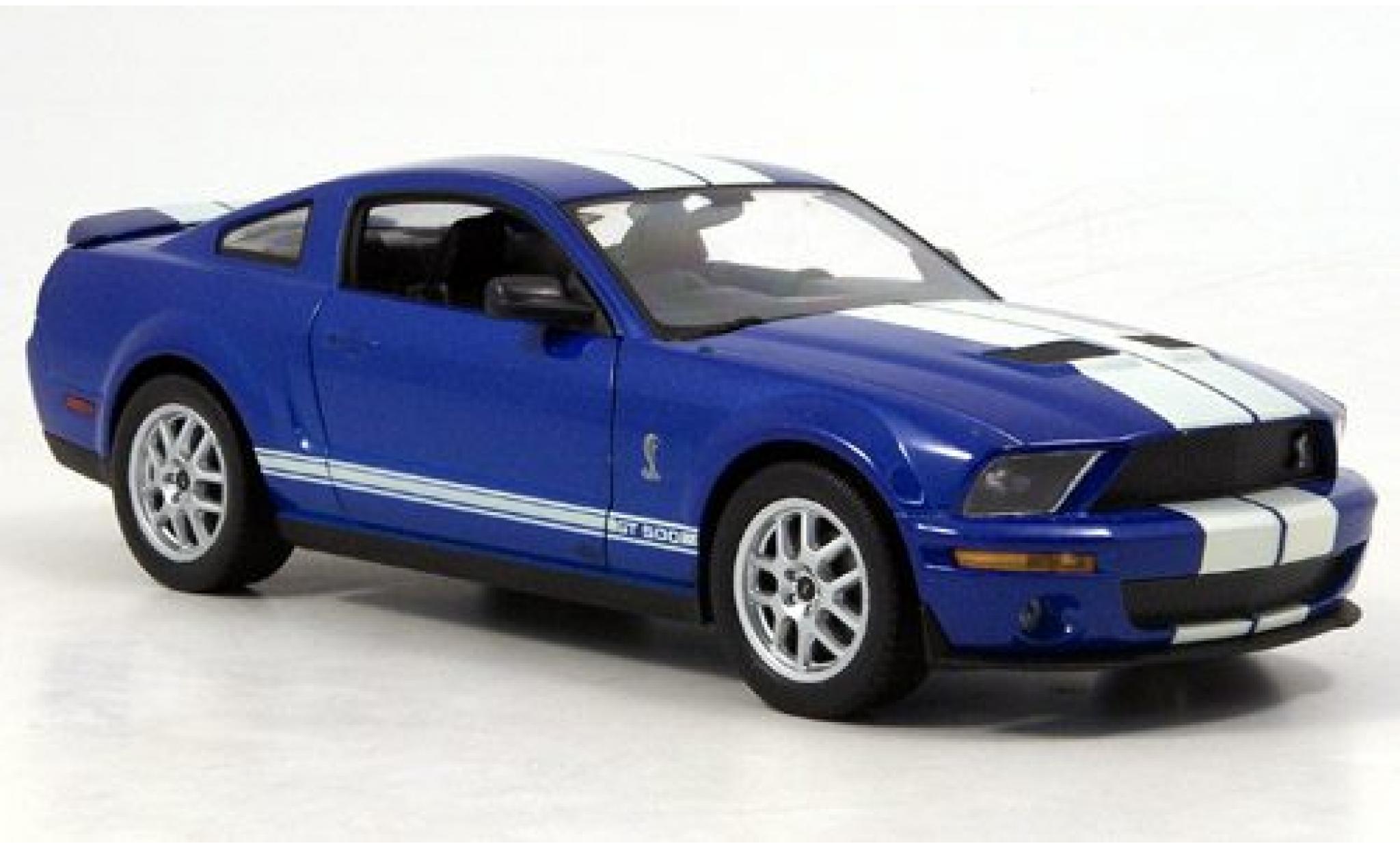 Shelby Cobra 1/24 Welly GT 500 blauw 1:24 modelauto