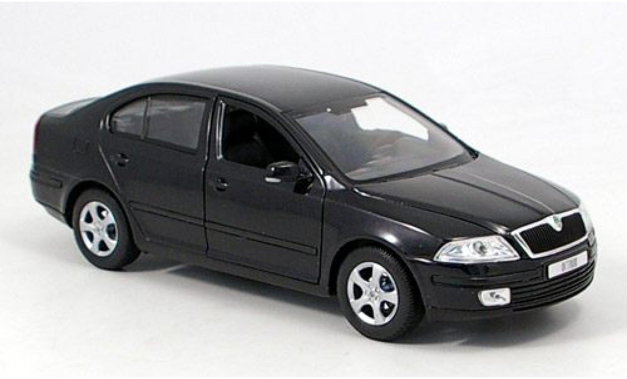 Skoda Octavia 1/24 Welly zwart 1:24 modelauto