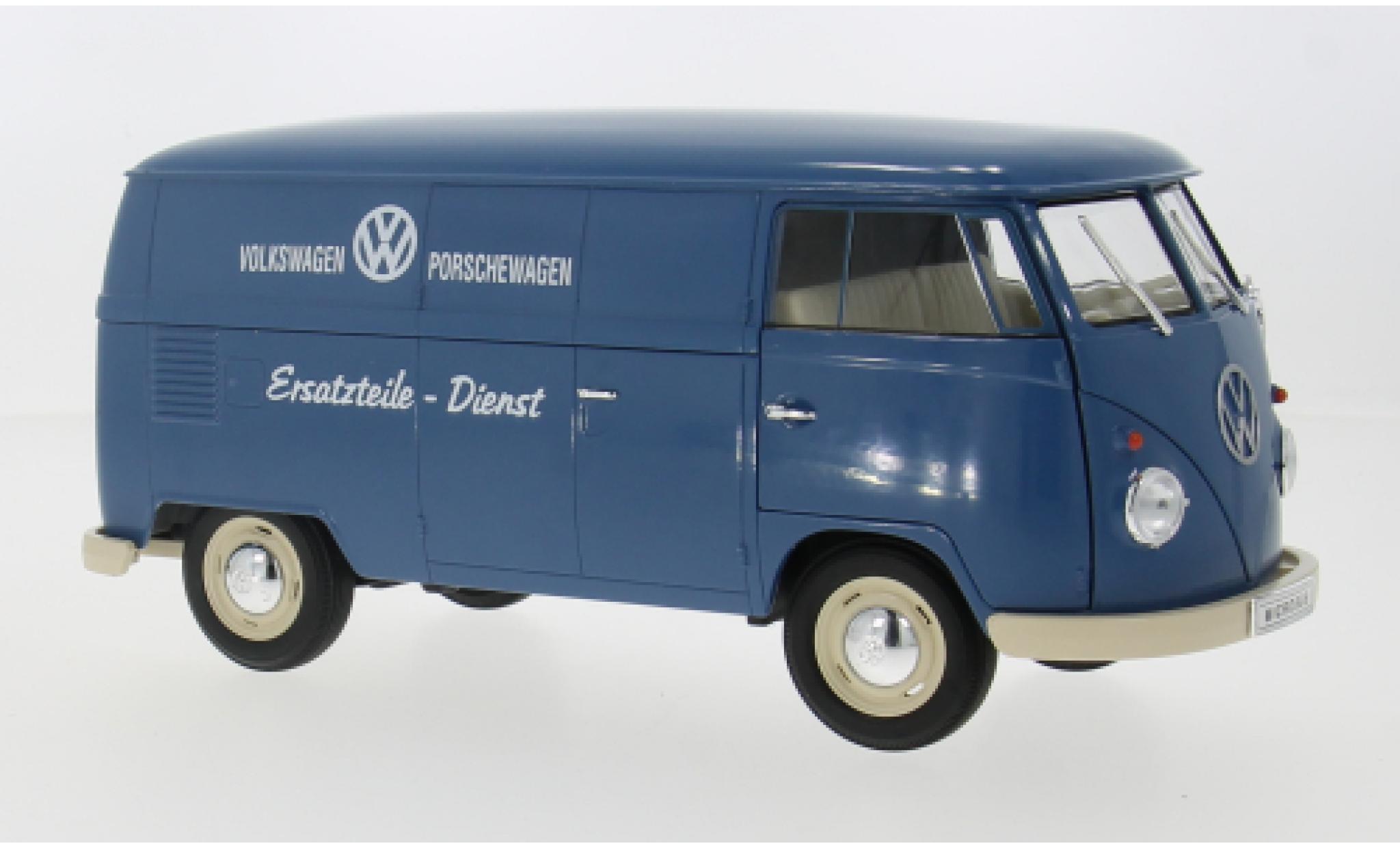 Volkswagen Bulli 1/18 Welly T1 1963 Porschewagen Ersatzteile Dienst 1:18 modelauto