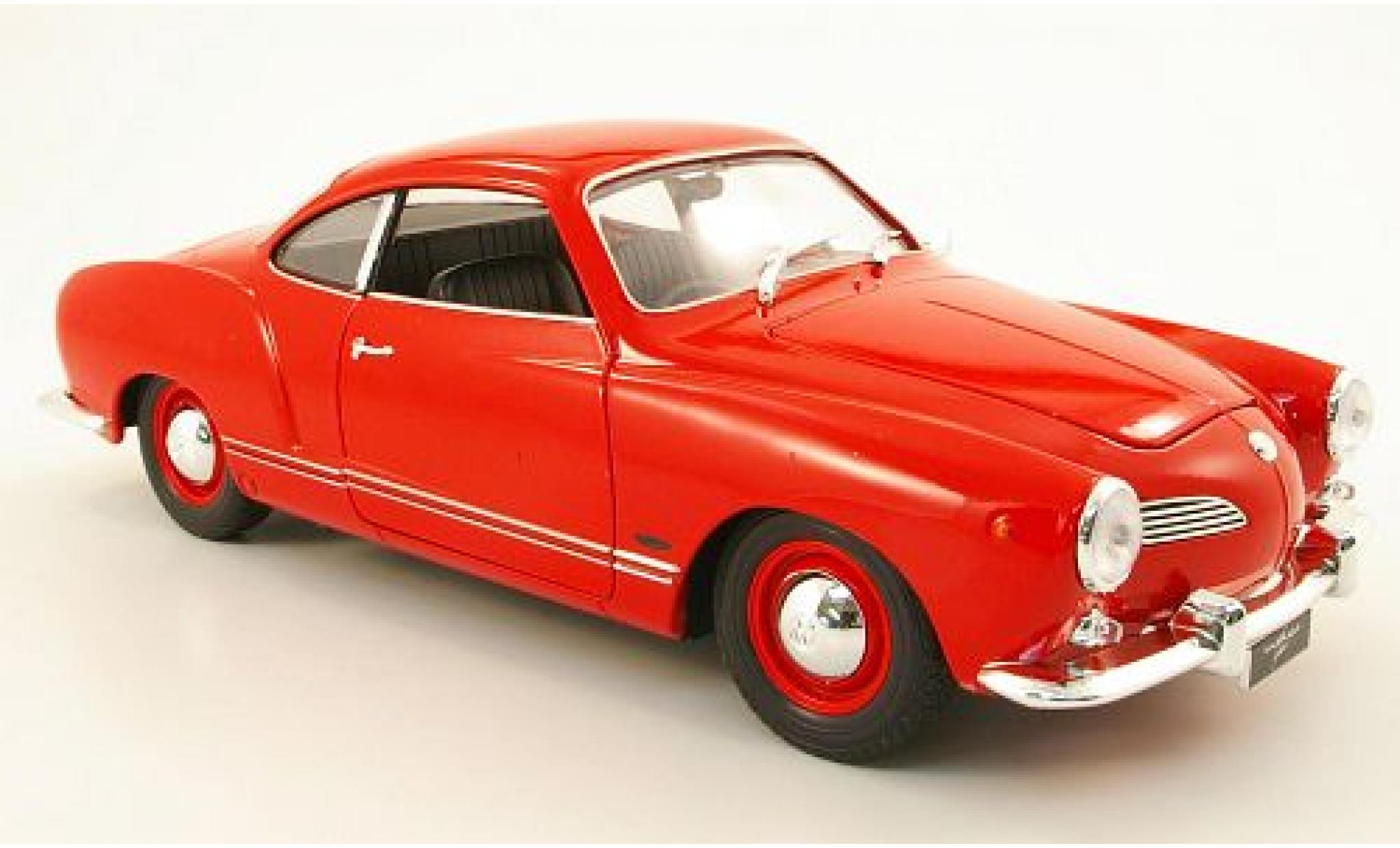 Volkswagen Karmann 1/18 Welly Ghia Coup&eacute; rood 1:18 modelauto