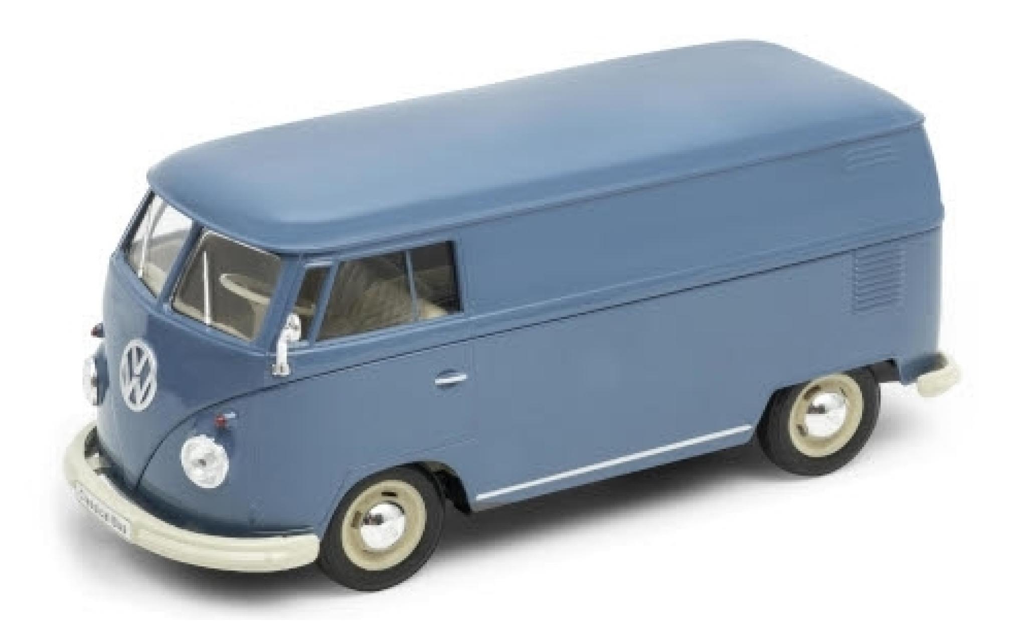 Volkswagen T1 1/24 Welly Kasten blauw 1963 modelauto