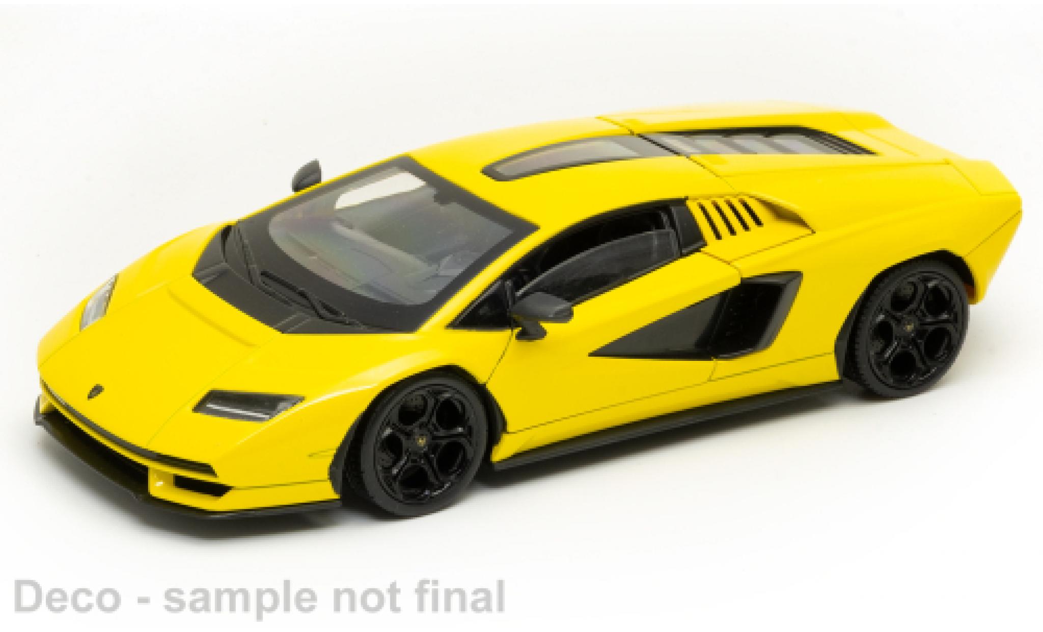 Lamborghini Countach 1/24 Welly LPI 800-4 metallic geel modelauto