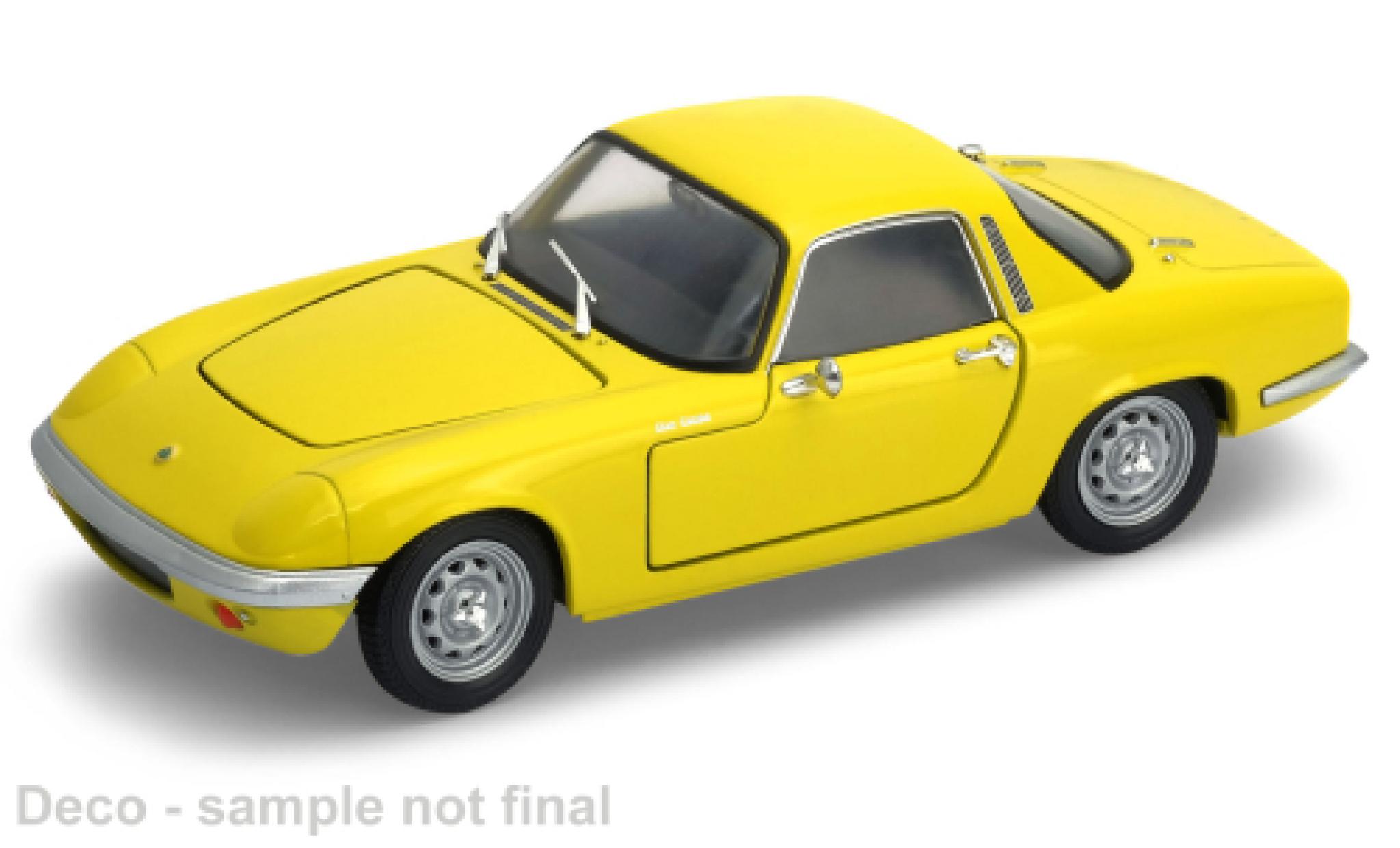 Lotus Elan 1/24 Welly geel 1965 modelauto
