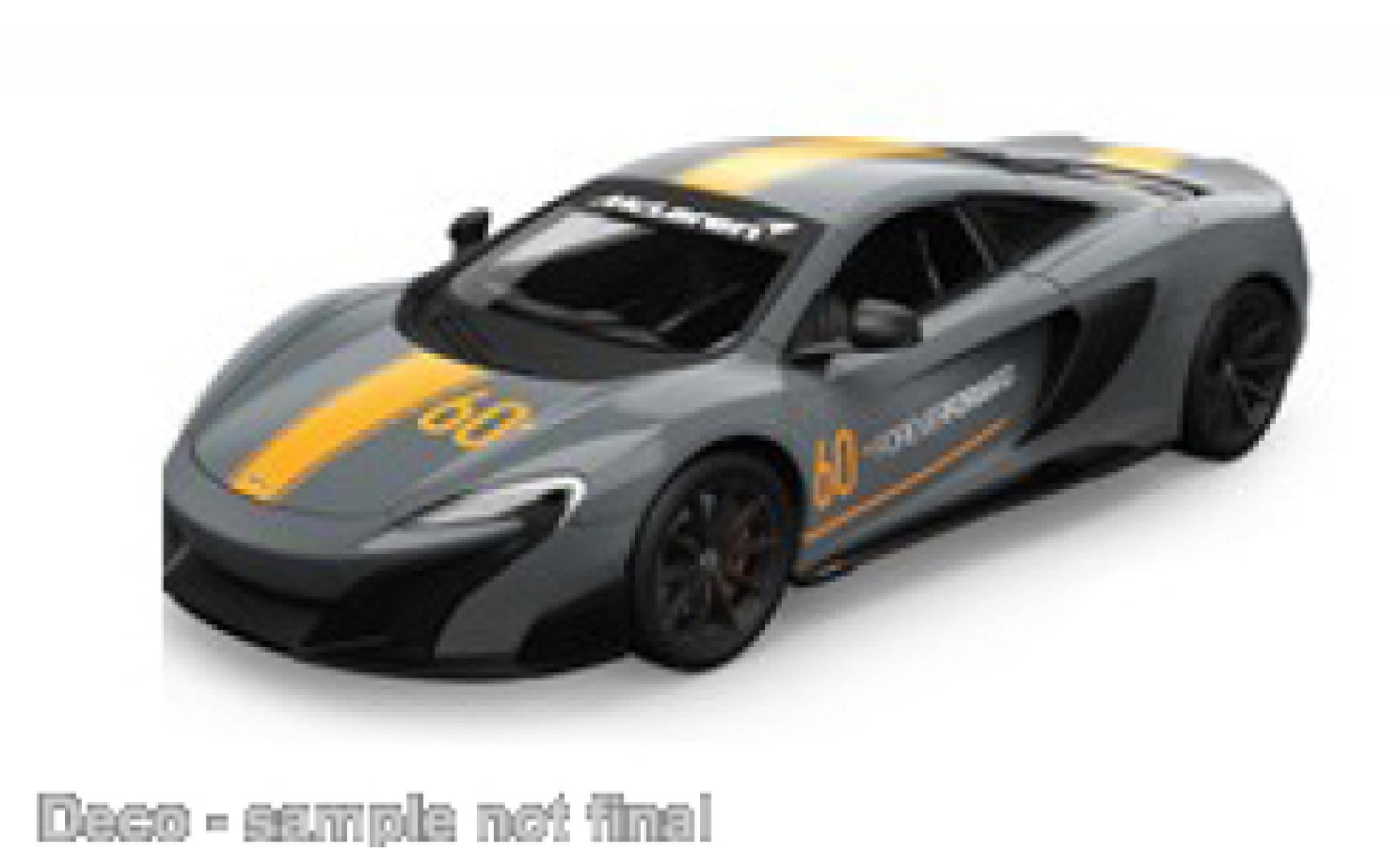 McLaren 675 1/24 Welly LT grijs modelauto