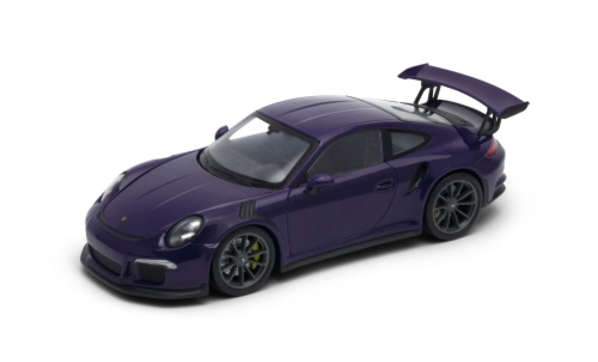 Porsche 991 GT3 RS 1/24 Welly 911  lila 2015 modelauto