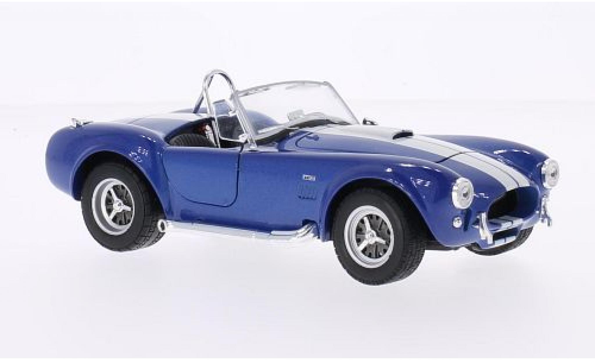 Shelby Cobra 1/24 Welly 427 SC metallic blauw/wit 1965 modelauto