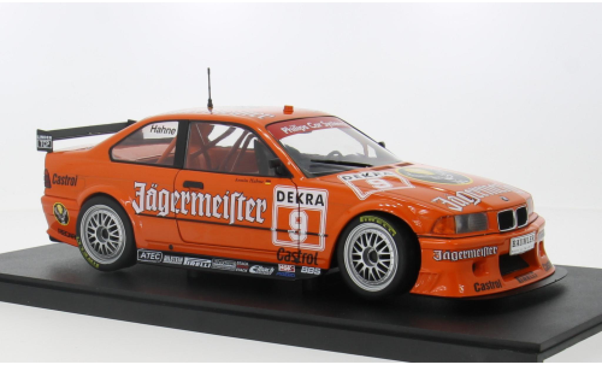 Bmw M3 1/18 Werk83 (E36) DTM 1993 Team Linder J&auml;germeister #9 1:18 modelauto