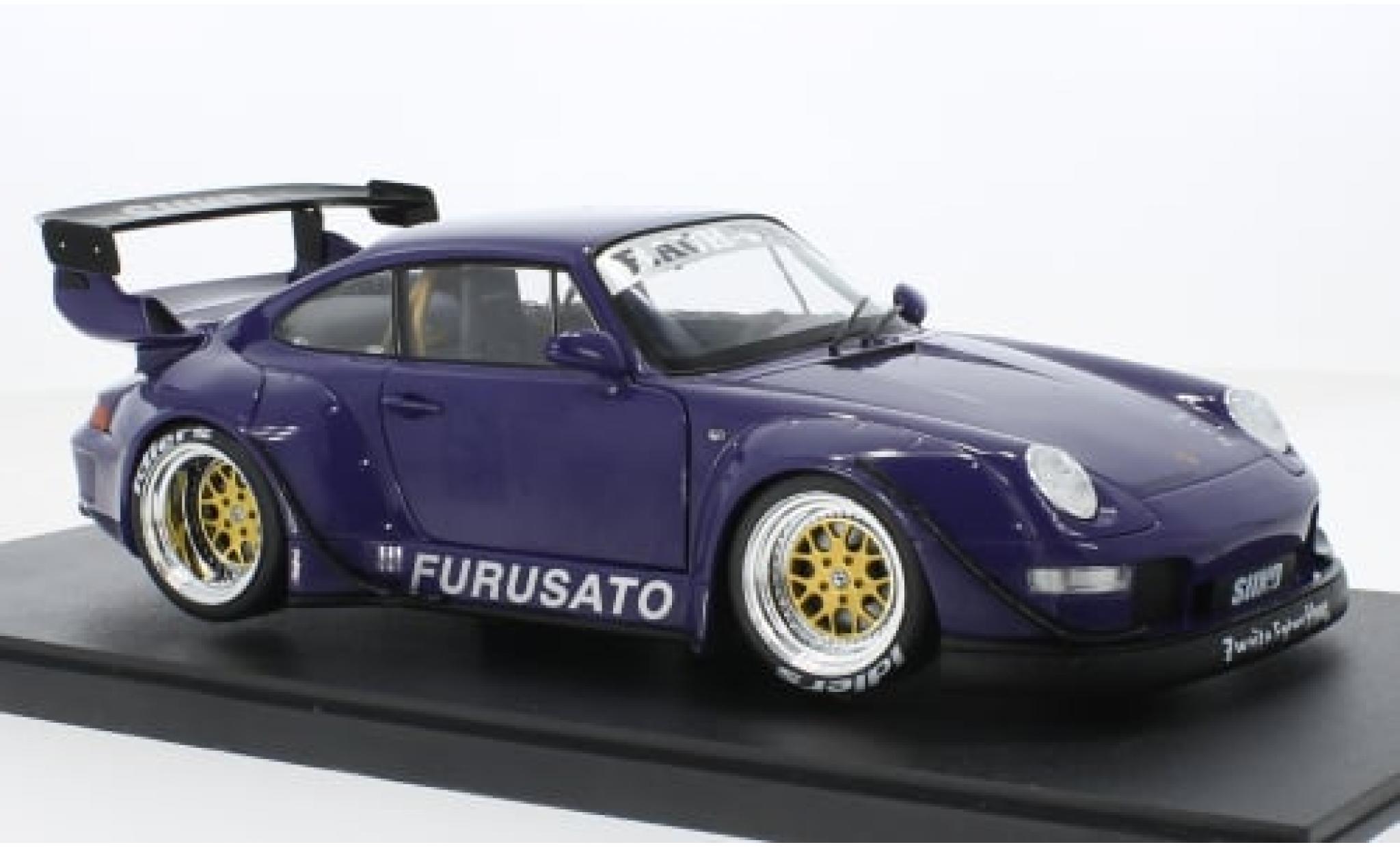 Porsche 993 RWB 1/18 Werk83 911  paars Furusato 1:18 modelauto