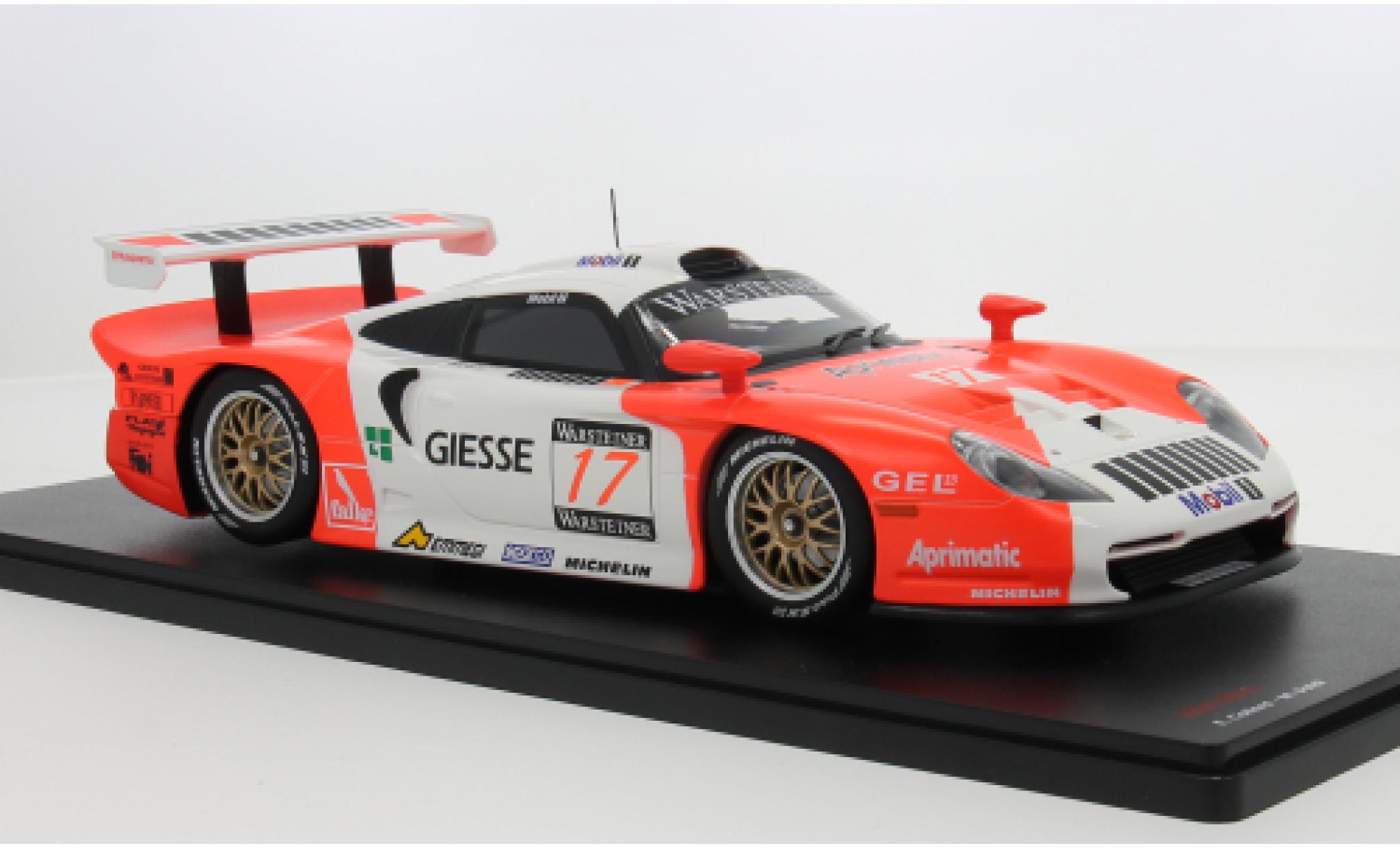 Porsche 996 GT1 1/18 Werk83 911 rood/wit FIA GT Championship 1997 #17 1:18 modelauto