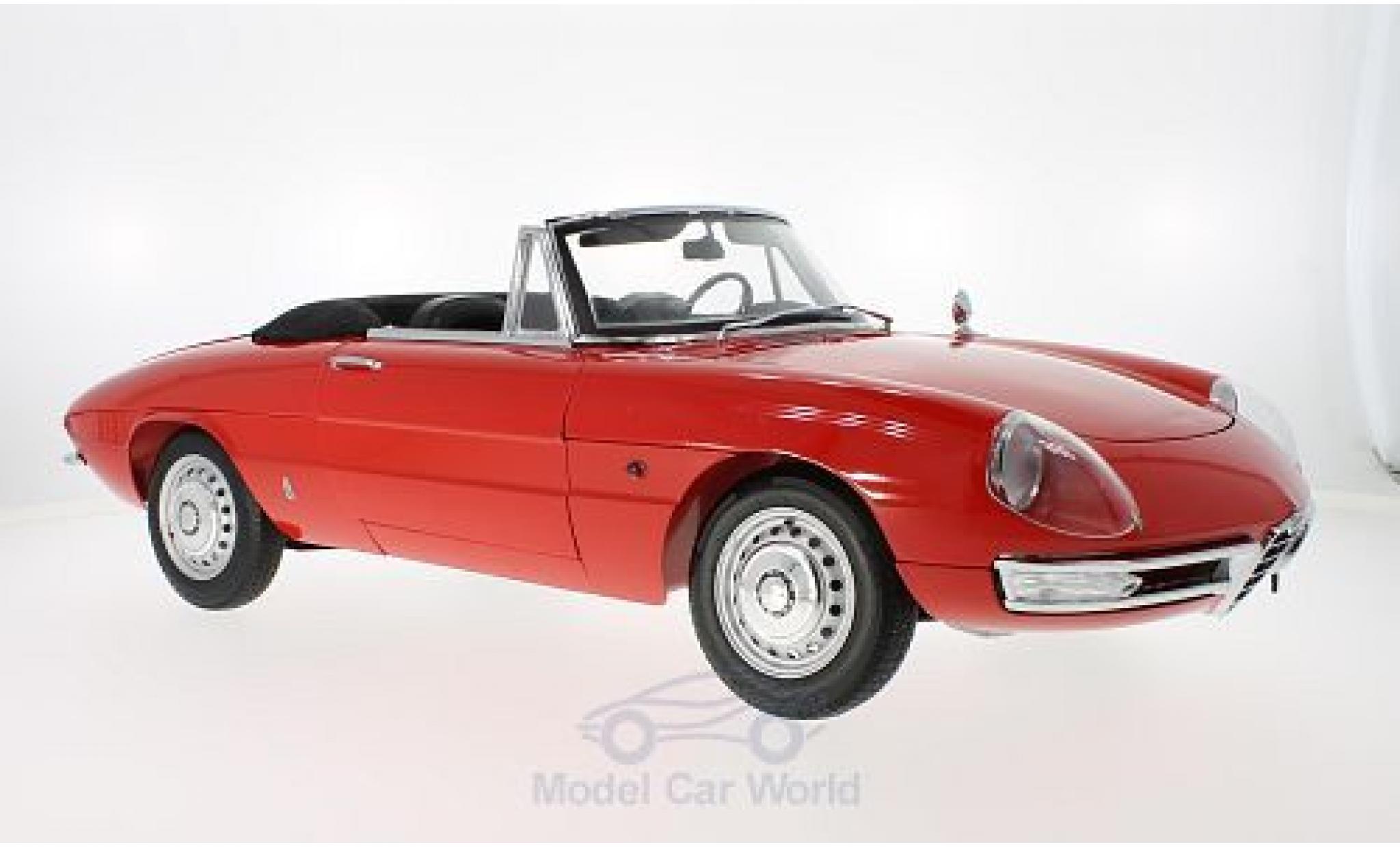 Alfa Romeo 1600 1/18 WhiteBox Duetto Spider rood 1966 ca 52cm lang 25cm breit ohne Vitrine modelauto