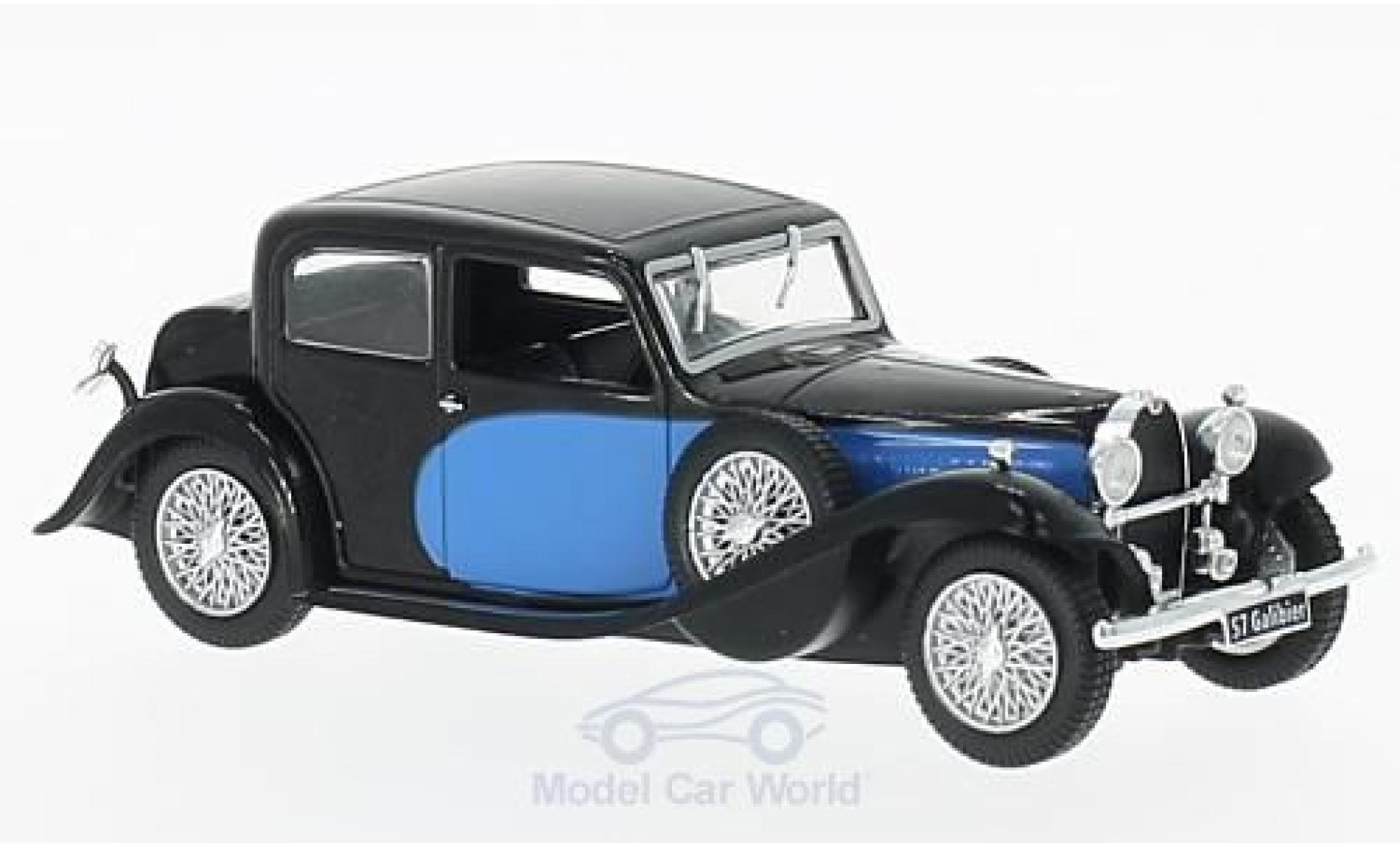 Bugatti 57 SC 1/43 WhiteBox Galibier blauw/zwart 1934 modelauto