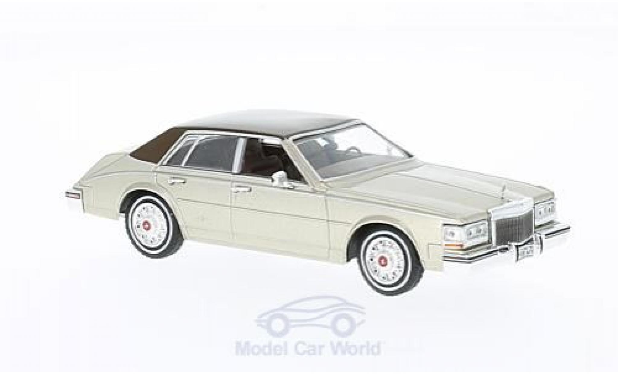Cadillac Seville 1980 1/43 WhiteBox MK II Elegante metallic beige/bruin 1980 modelauto