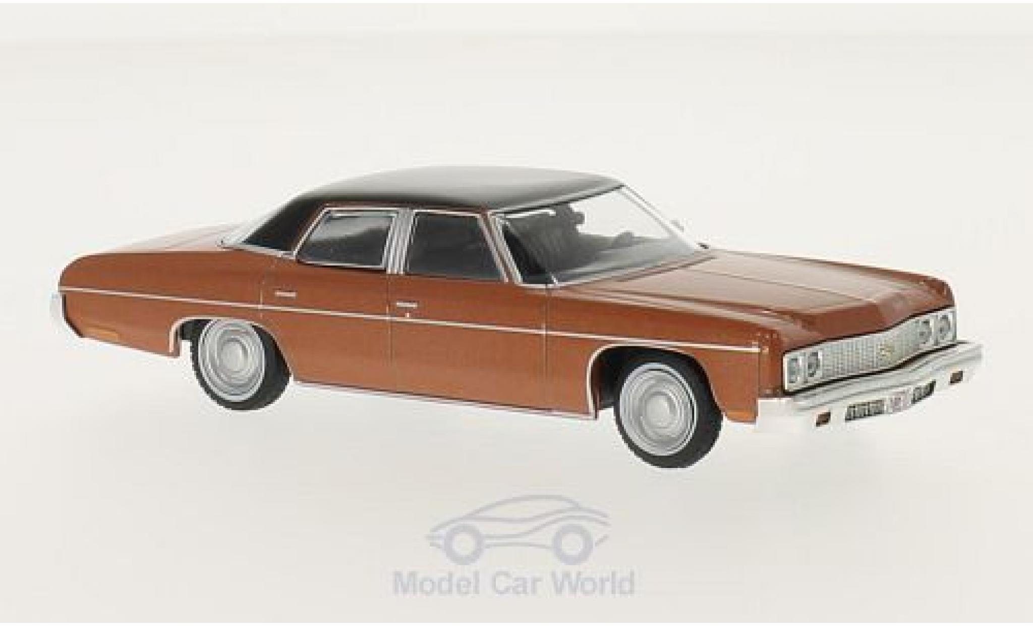 Chevrolet Bel Air 1973 1/43 WhiteBox metallic kupfer/zwart 1973 modelauto