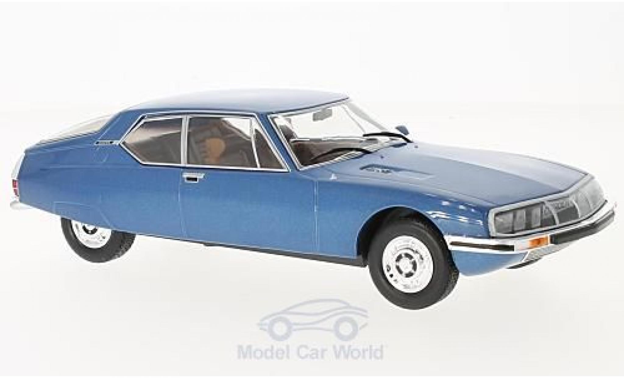 Citroen SM 1/24 WhiteBox metallic blauw 1970 modelauto