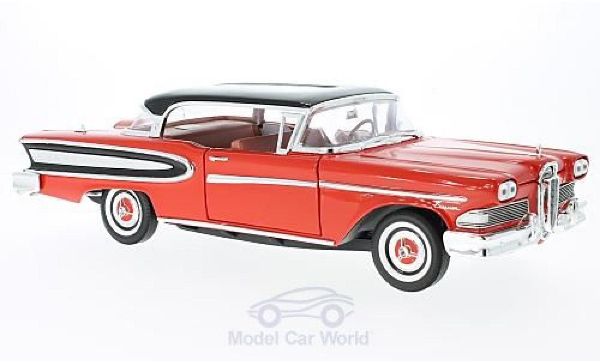 Ford Edsel 1/18 WhiteBox Citation rood/zwart 1960 modelauto