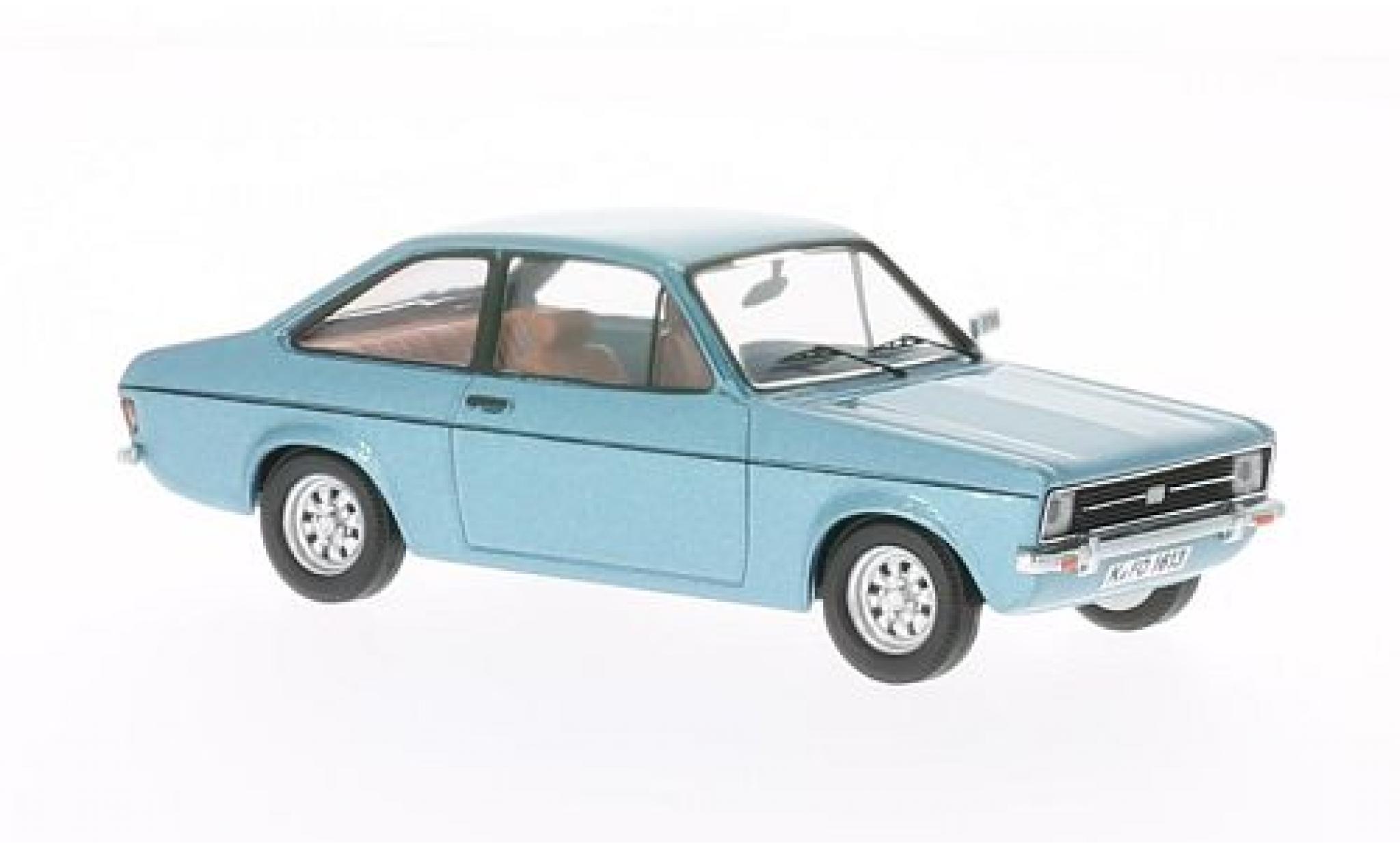 Ford Escort 1/43 WhiteBox II metallic blauw 1975 modelauto