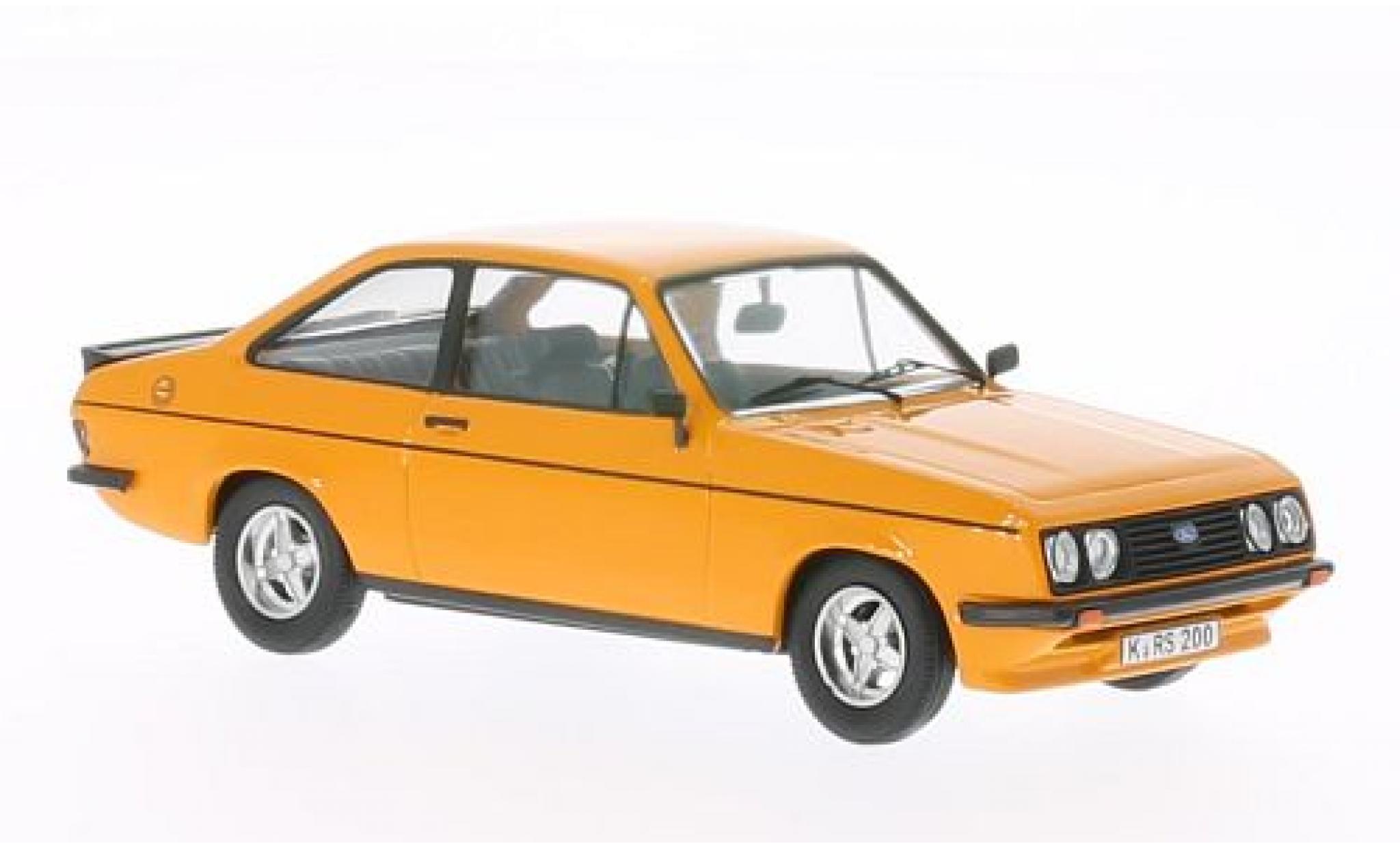 Ford Escort 1/43 WhiteBox II RS 2000 oranje 1978 modelauto