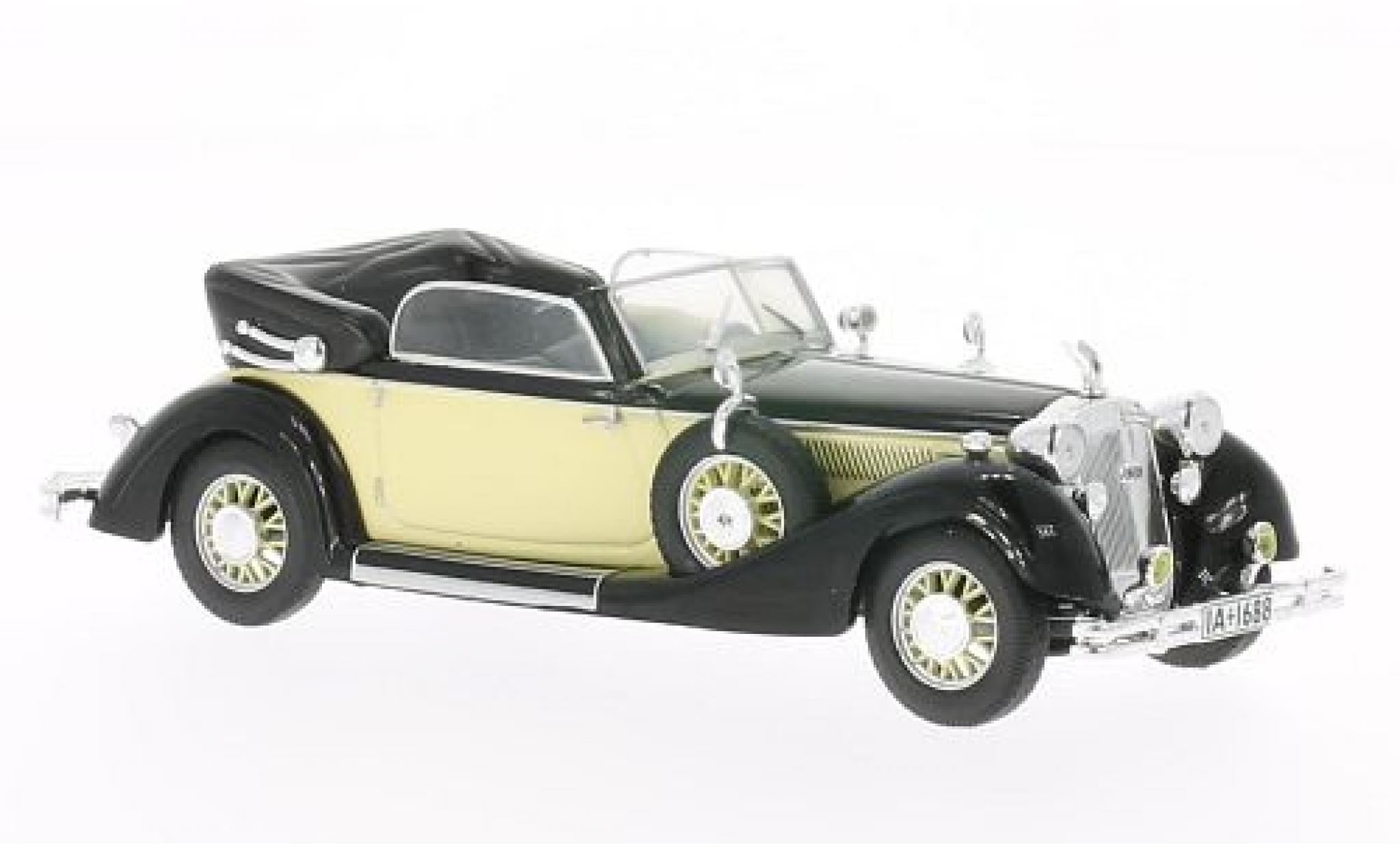 Horch 853 1/43 WhiteBox A zwart/beige 1938 modelauto