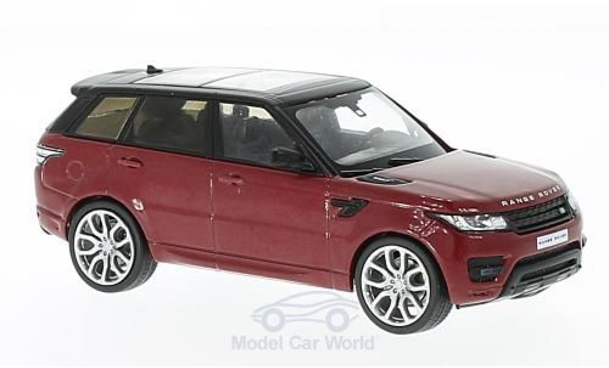 Land Rover Range Rover 1/43 WhiteBox Sport metallic rood/zwart 2014 modelauto