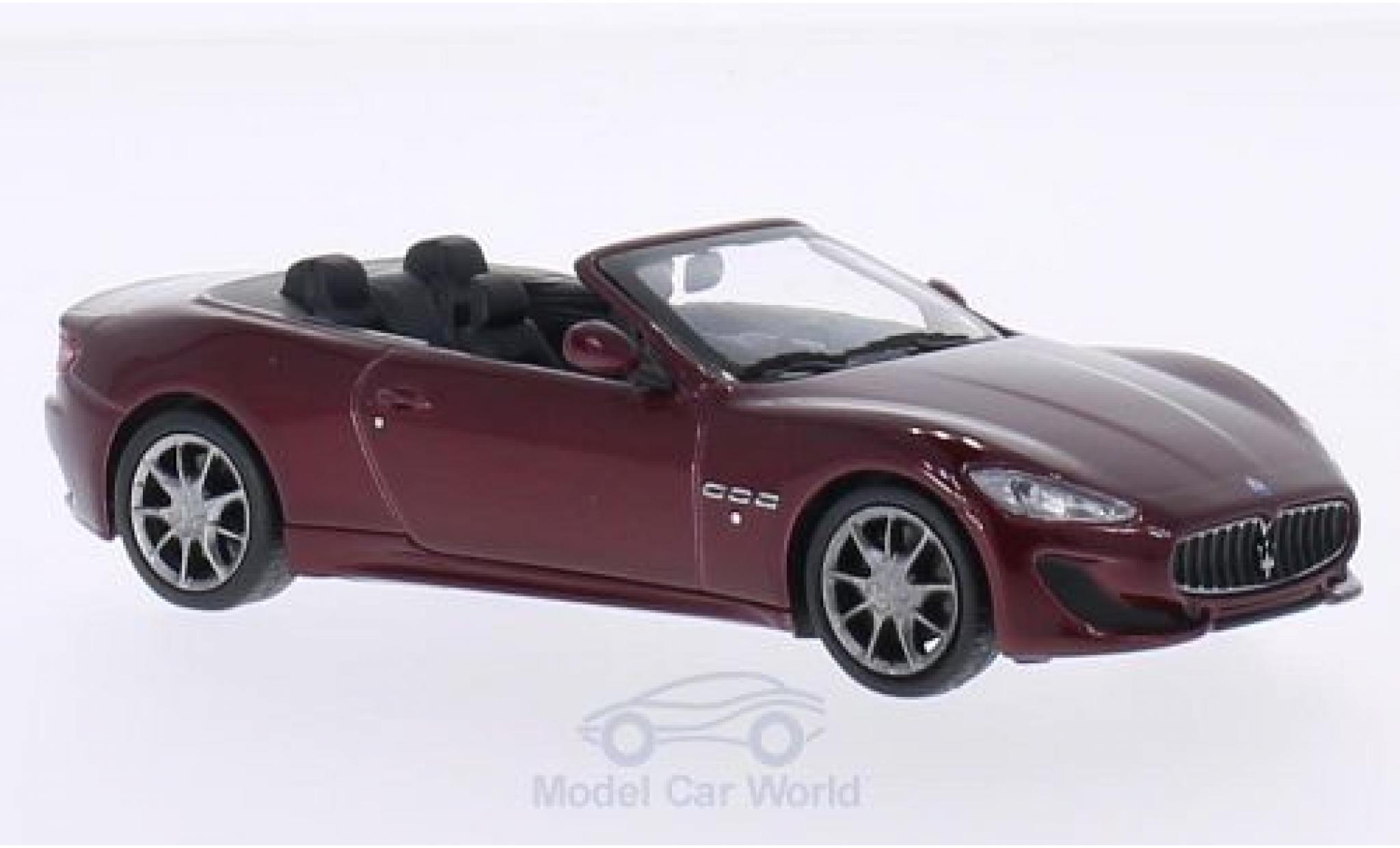 Maserati GranCabrio 1/43 WhiteBox Sport rood 2013 modelauto