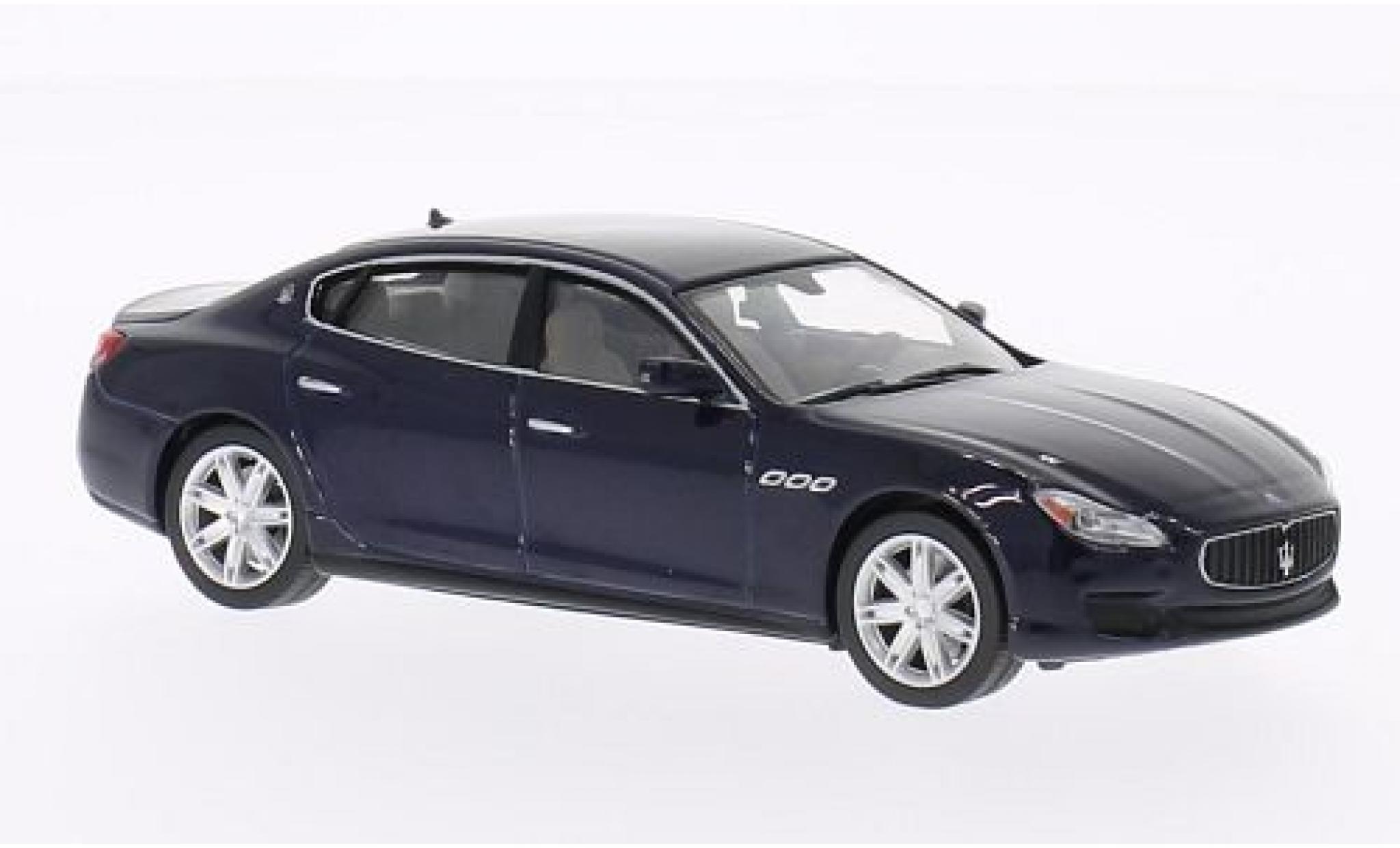 Maserati Quattroporte 1/43 WhiteBox GTS metallic blauw 2013 modelauto