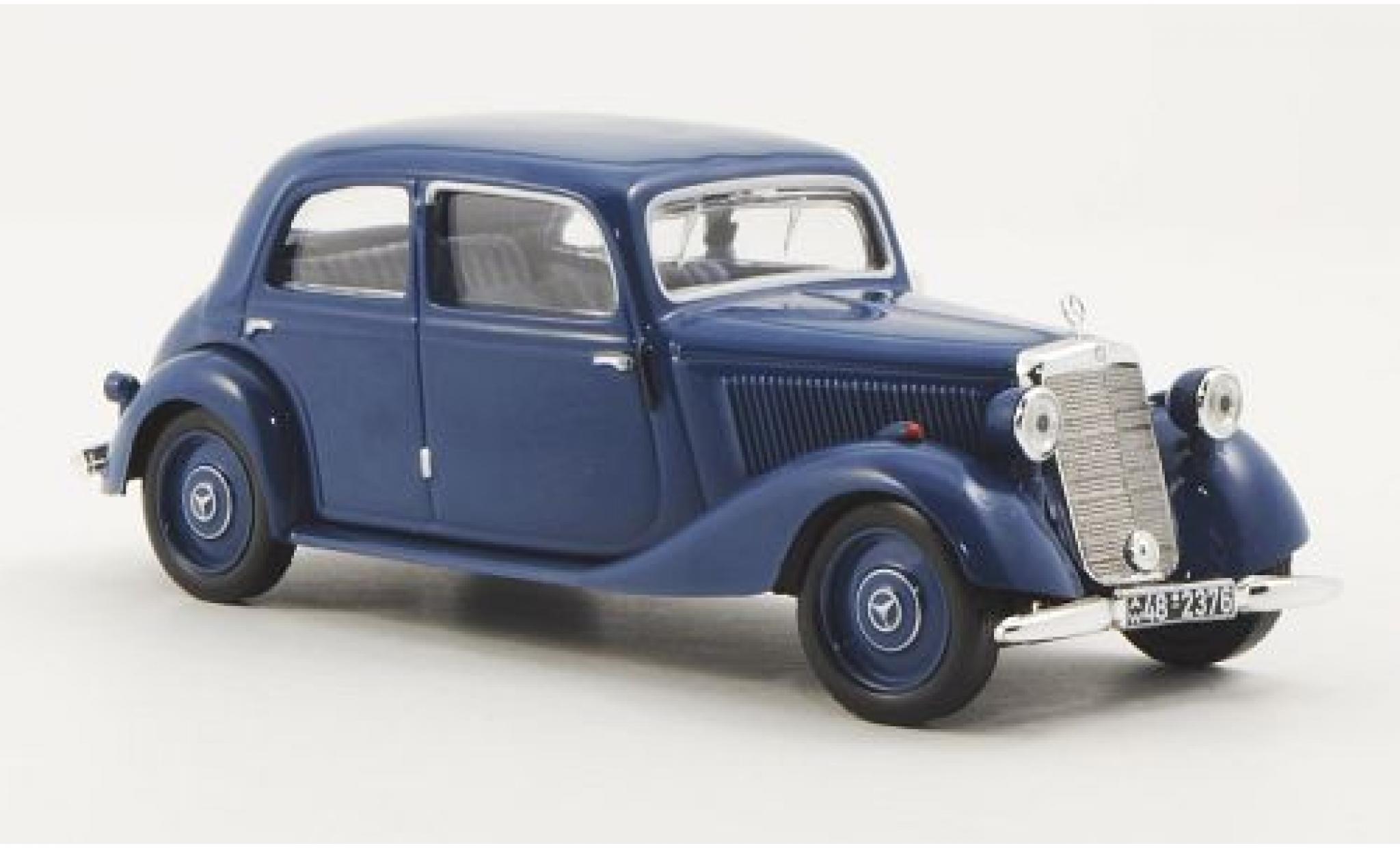 Mercedes 170 1/43 WhiteBox V (W136) blauw 1949 sans Vitrine modelauto
