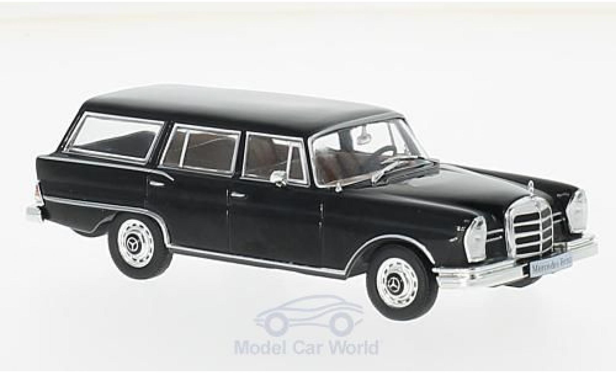 Mercedes 230 1967 1/43 WhiteBox S Universal zwart 1967 modelauto