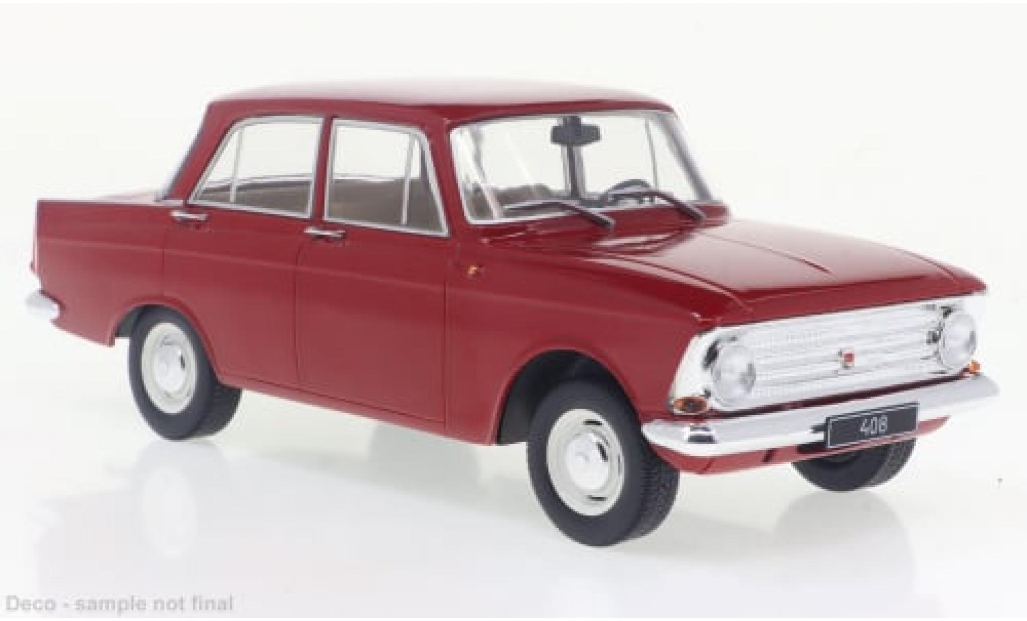 Moskwitsch 408 1/24 WhiteBox rood 1966 1:24 modelauto