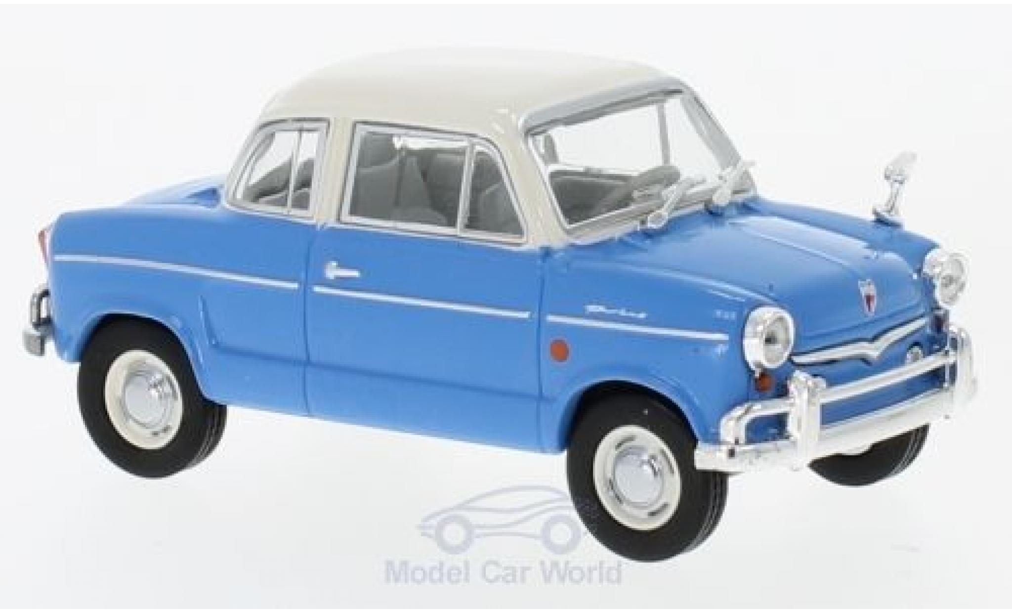 NSU Prinz 1/43 WhiteBox 30E blauw/wit 1959 modelauto