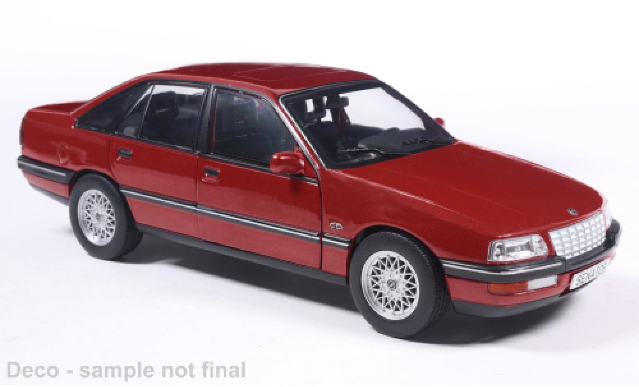 Opel Senator 1/24 WhiteBox B rood 1987 1:24 modelauto