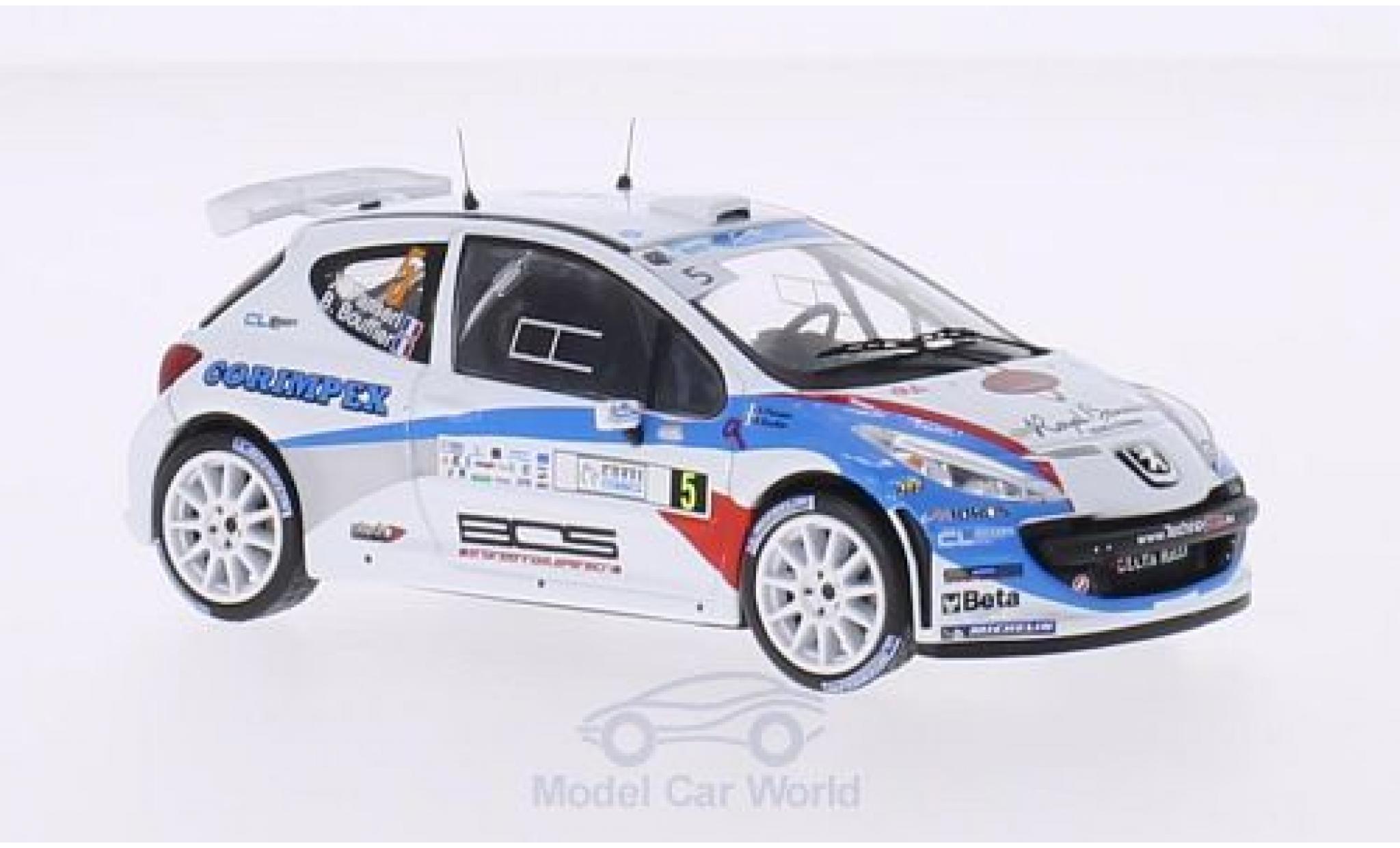 Peugeot 207 S2000 1/43 WhiteBox S2000 No.5 FIA European Rally Championship Tour de Corse 2013 B.Bouffier/X.Panseri modelauto