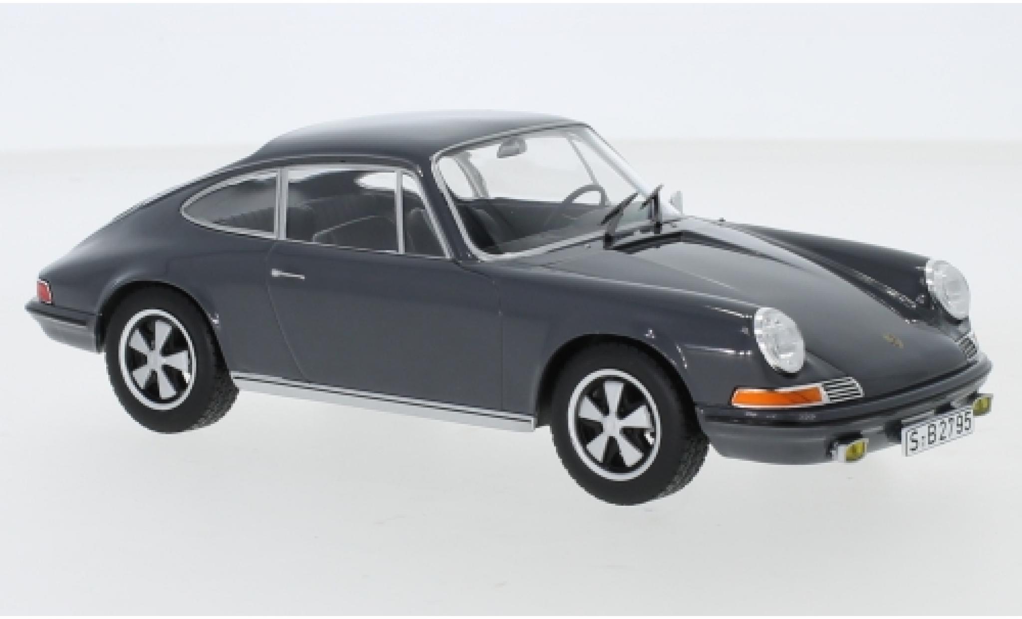 Porsche 911 1/24 WhiteBox S grijs 1968 modelauto