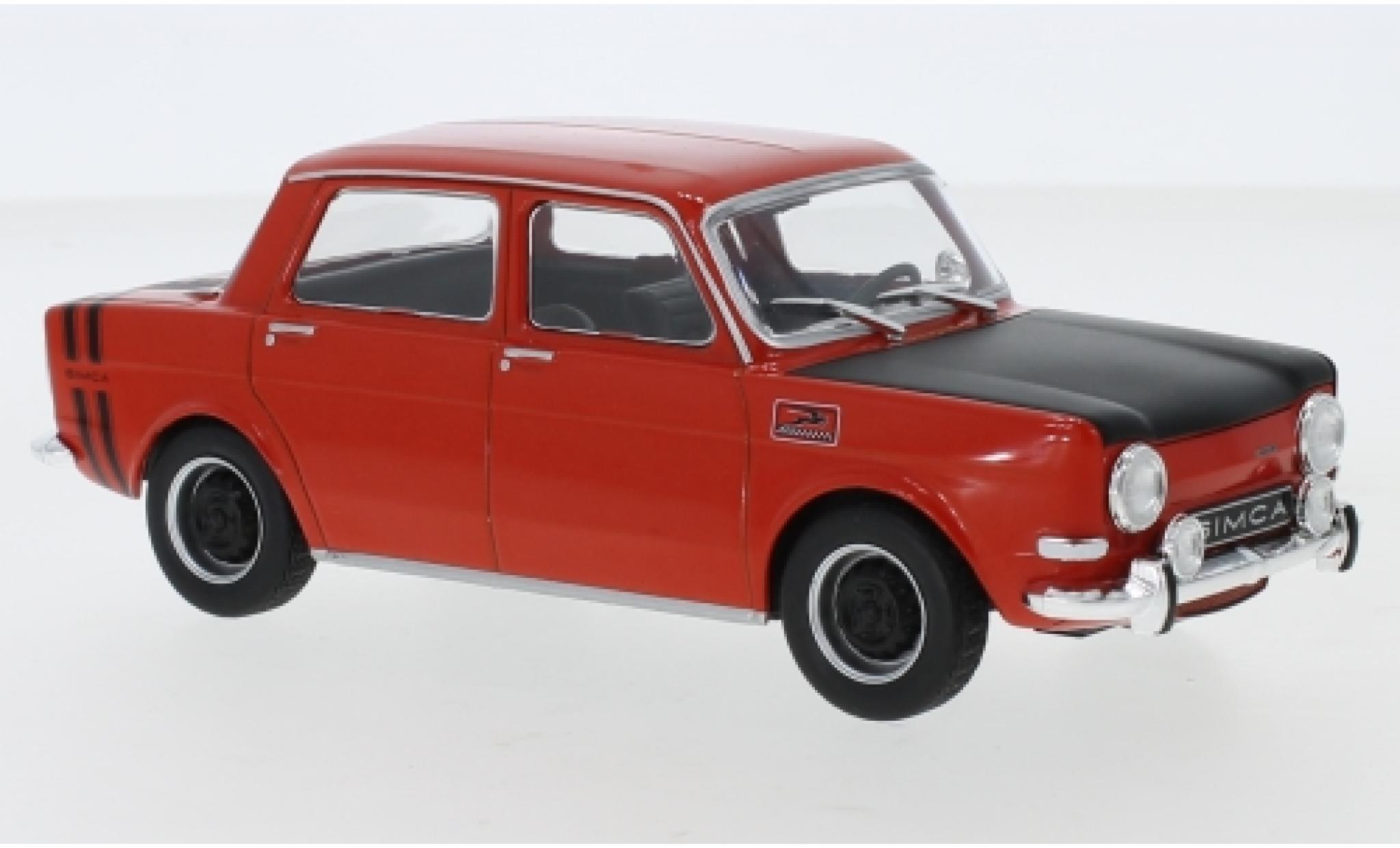 Simca 1000 1/24 WhiteBox Rallye 2 rood 1970 modelauto