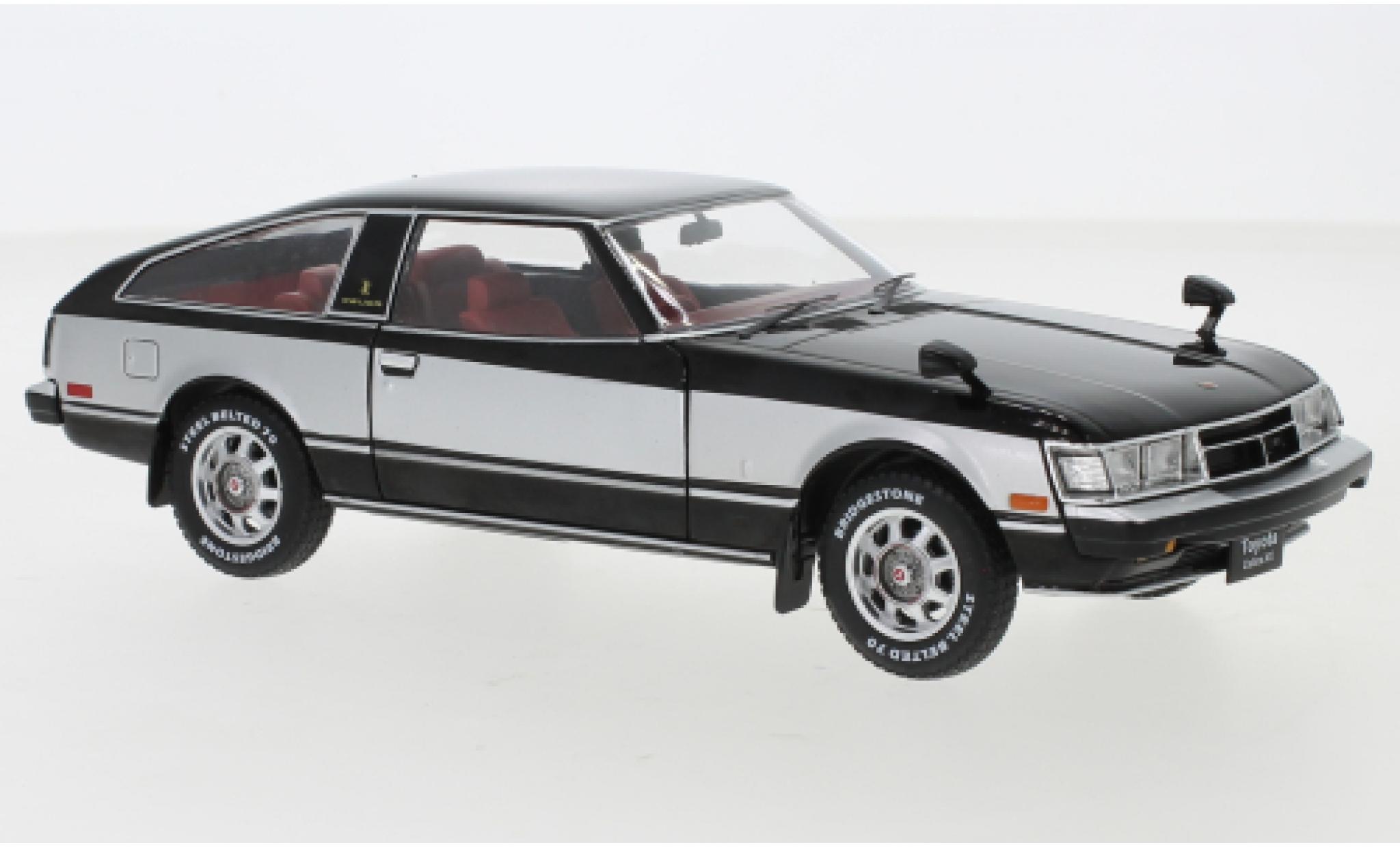 Toyota Celica 1/24 WhiteBox XX zwart/grijs RHD 1978 modelauto