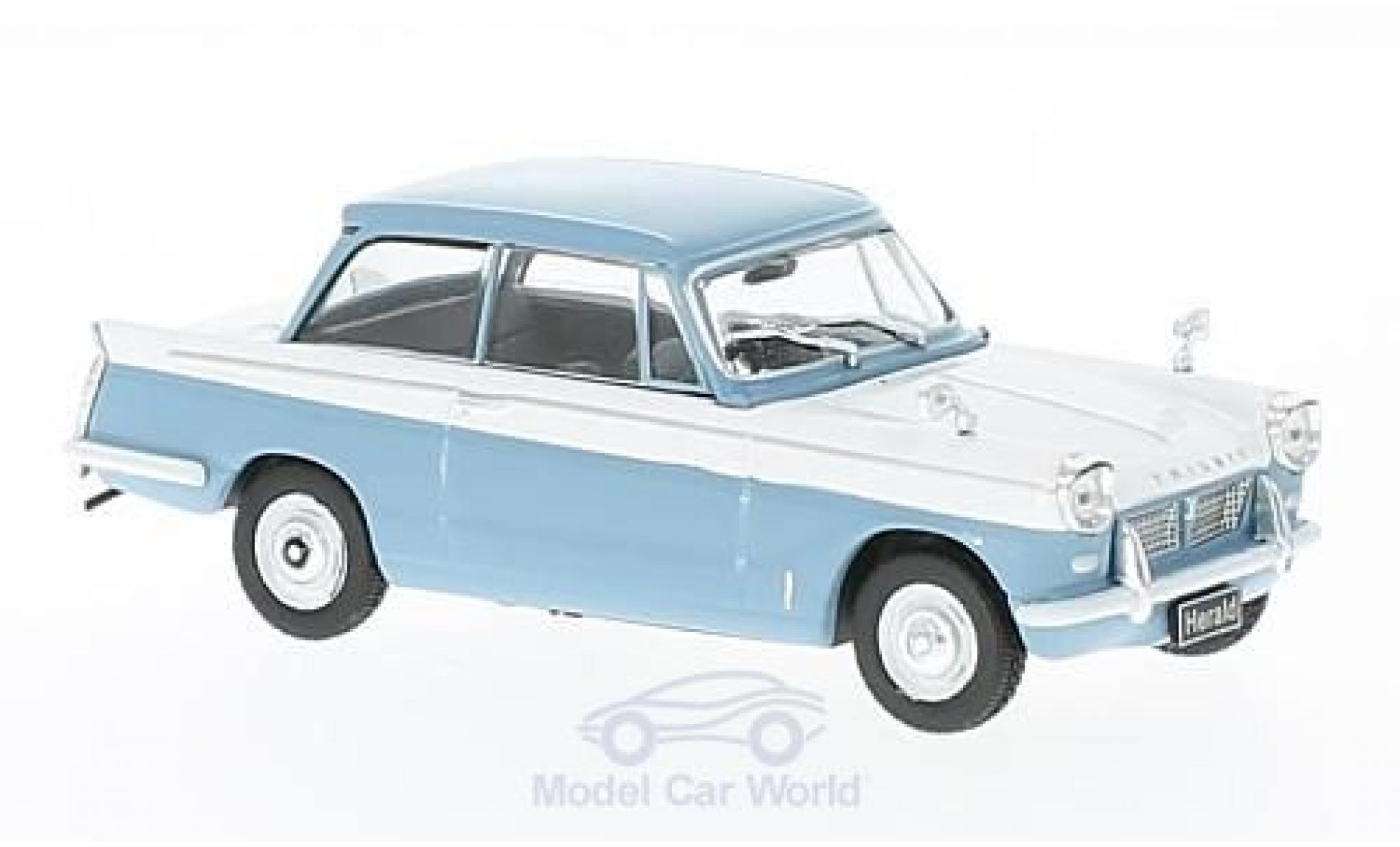 Triumph Herald 1/43 WhiteBox blauw/wit RHD 1959 modelauto