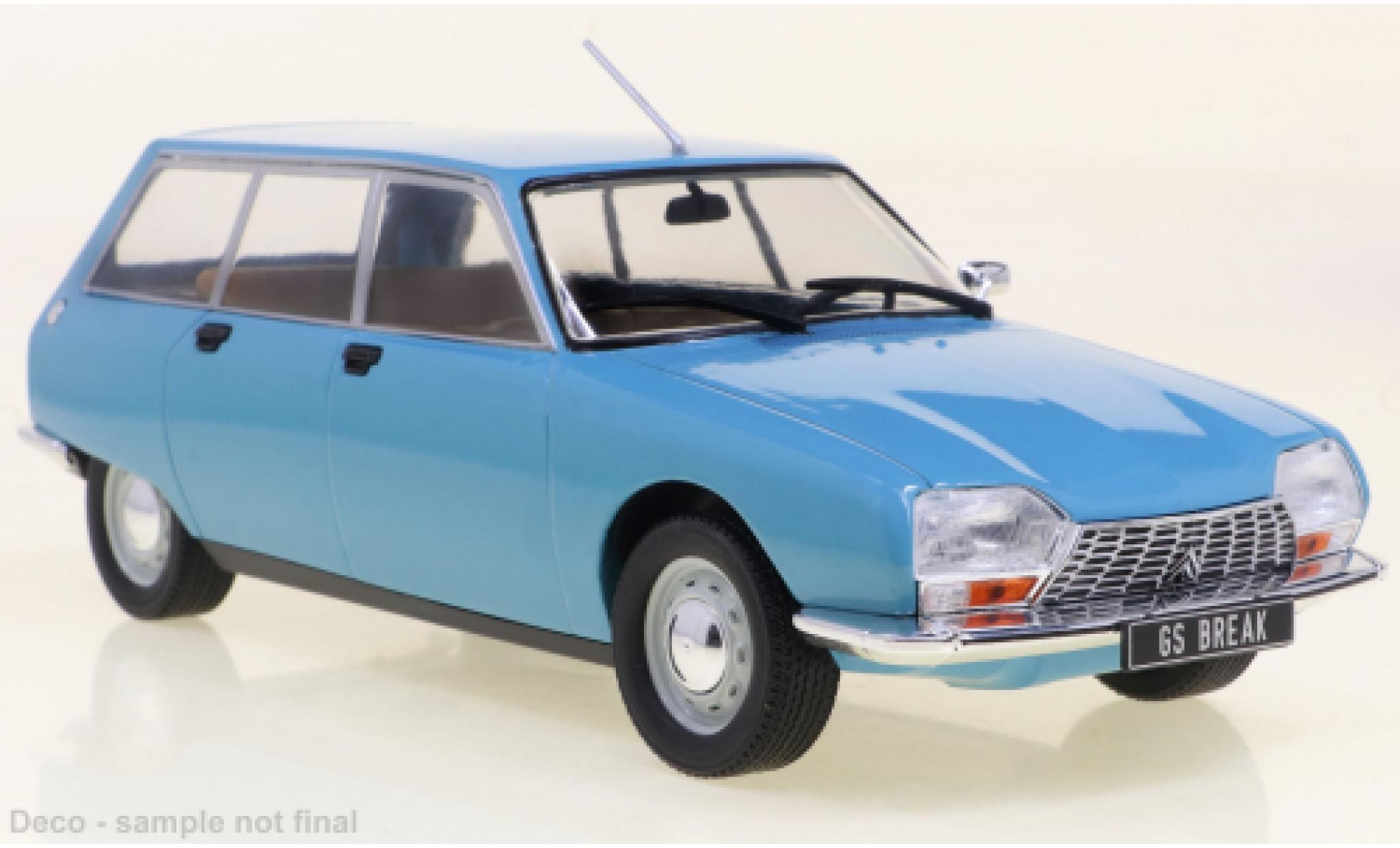 Citroen GS 1/24 WhiteBox Stationwagen blauw clair 1971 modelauto