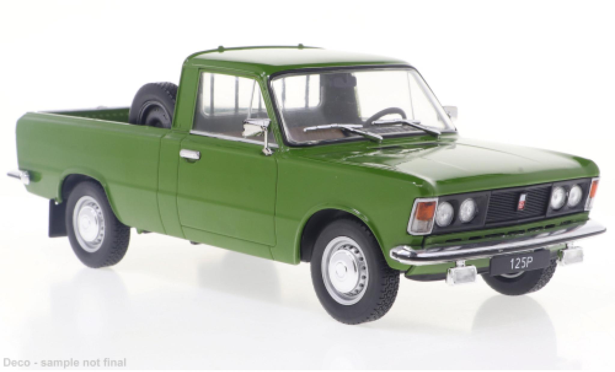 Fiat 125 1/24 WhiteBox Pick-Up groen 1975 modelauto