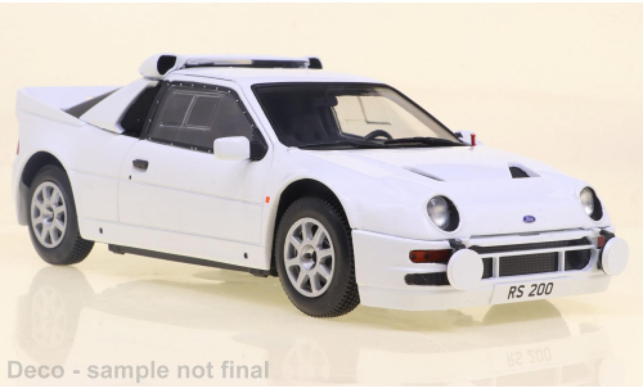 Ford RS 200 1/24 WhiteBox wit 1984 modelauto