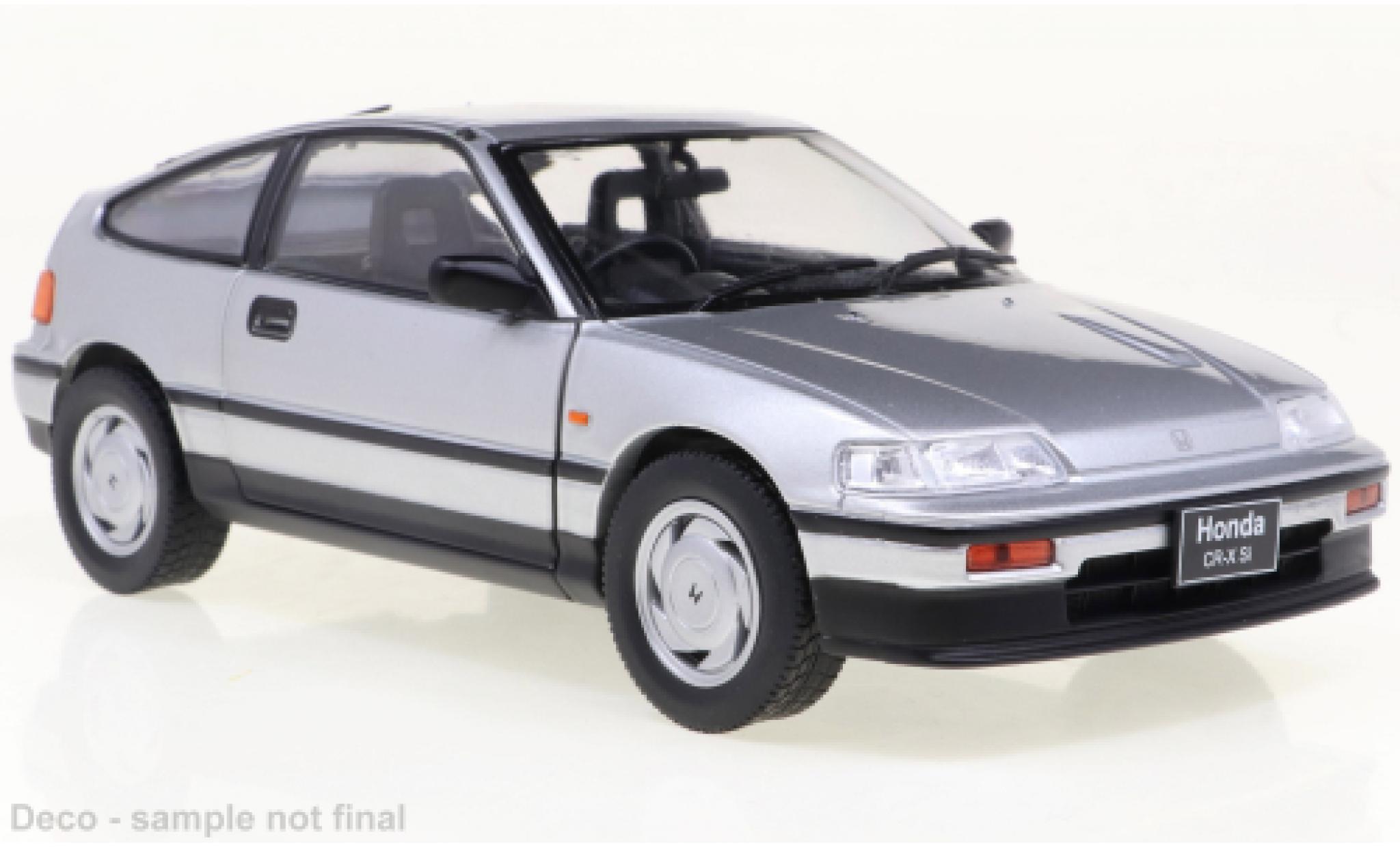 Honda CR-X 1/24 WhiteBox grijs 1987 modelauto