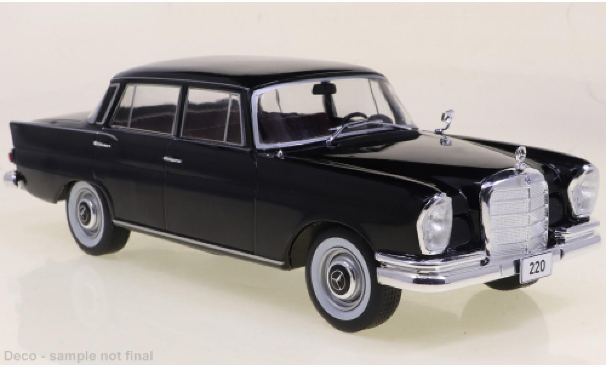 Mercedes 220 1/24 WhiteBox (W111) zwart 1959 modelauto