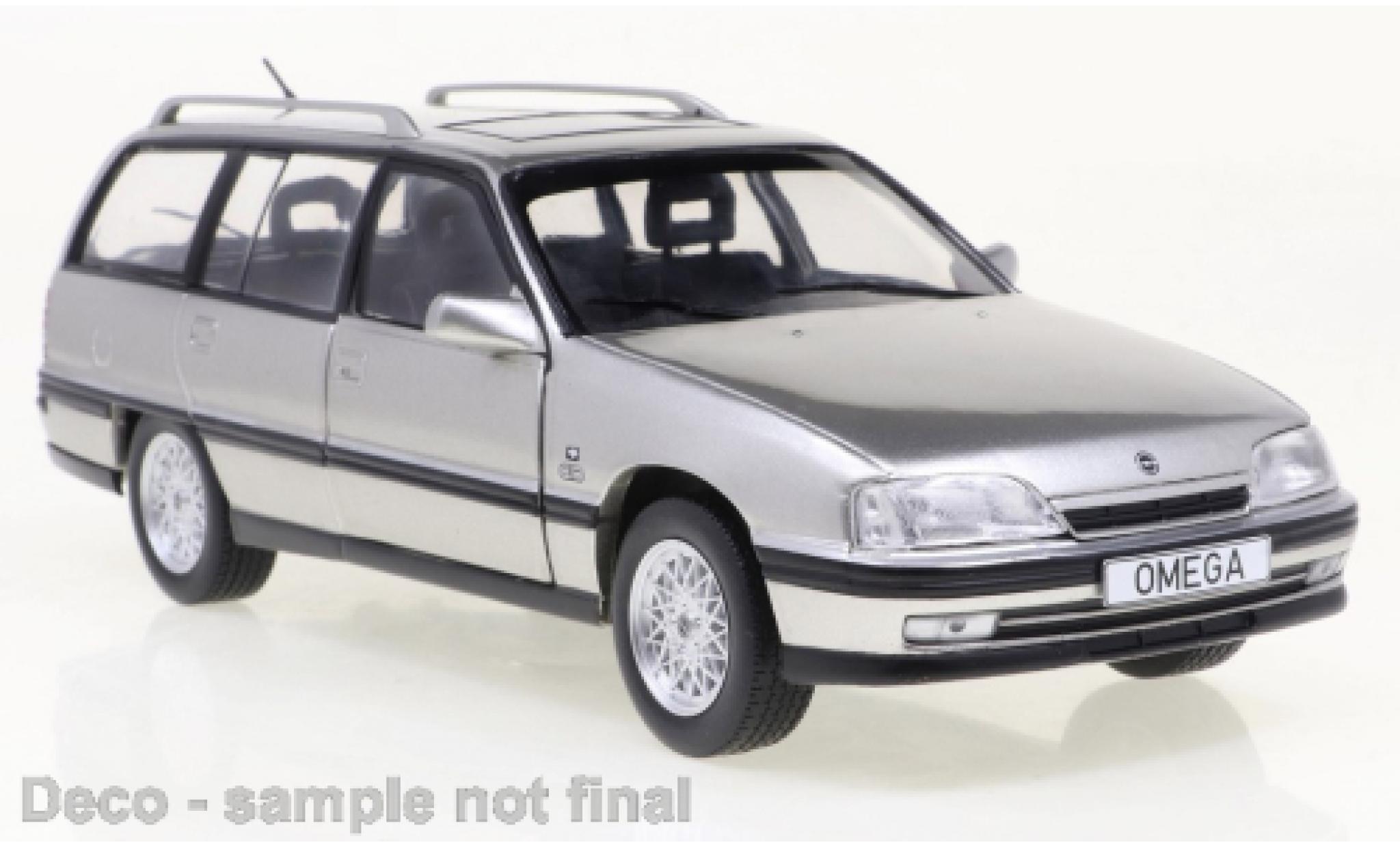 Opel Omega 1/24 WhiteBox A2 Caravan metallic grijs 1990 modelauto
