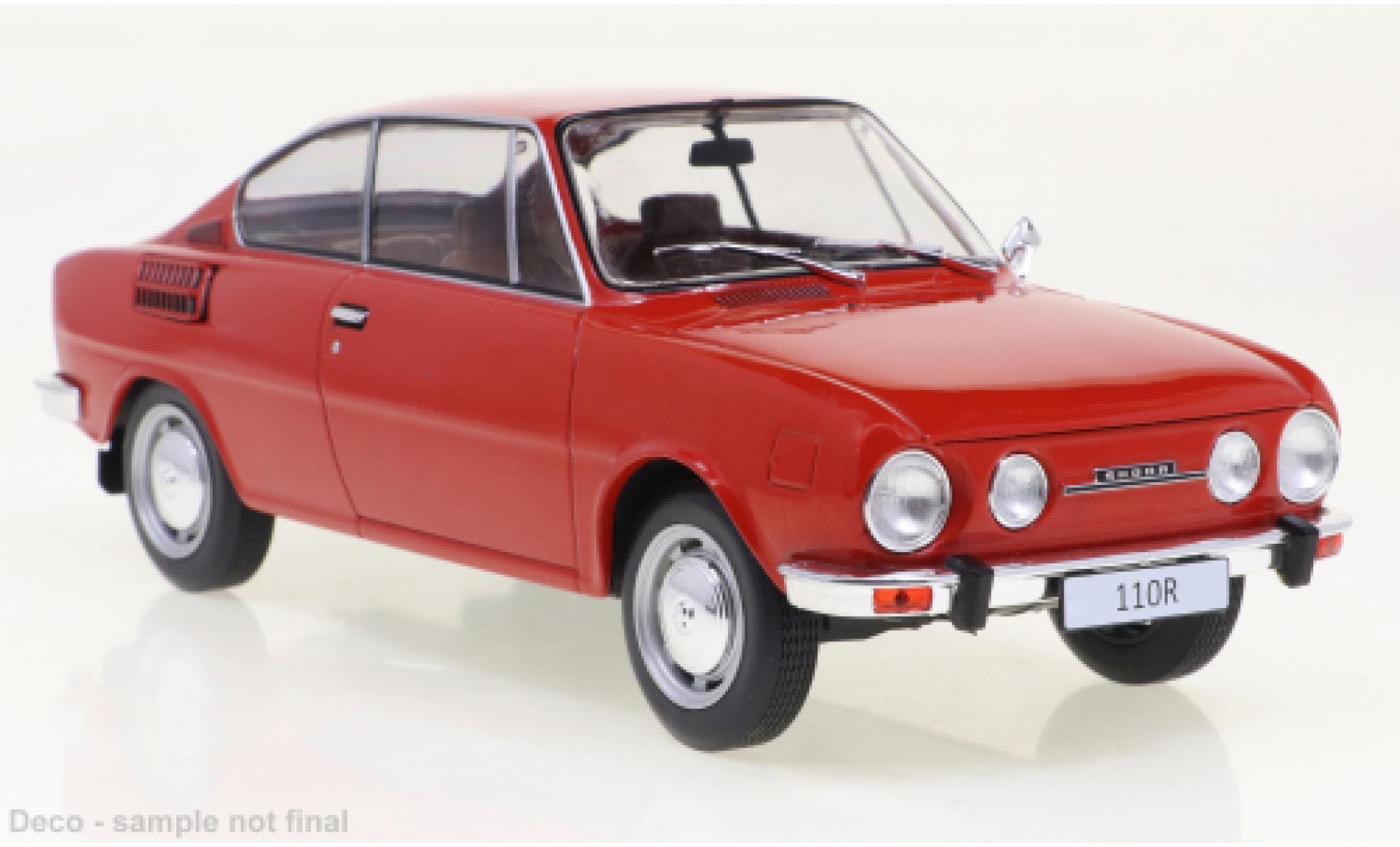 Skoda 110 1/24 WhiteBox R rood 1970 modelauto