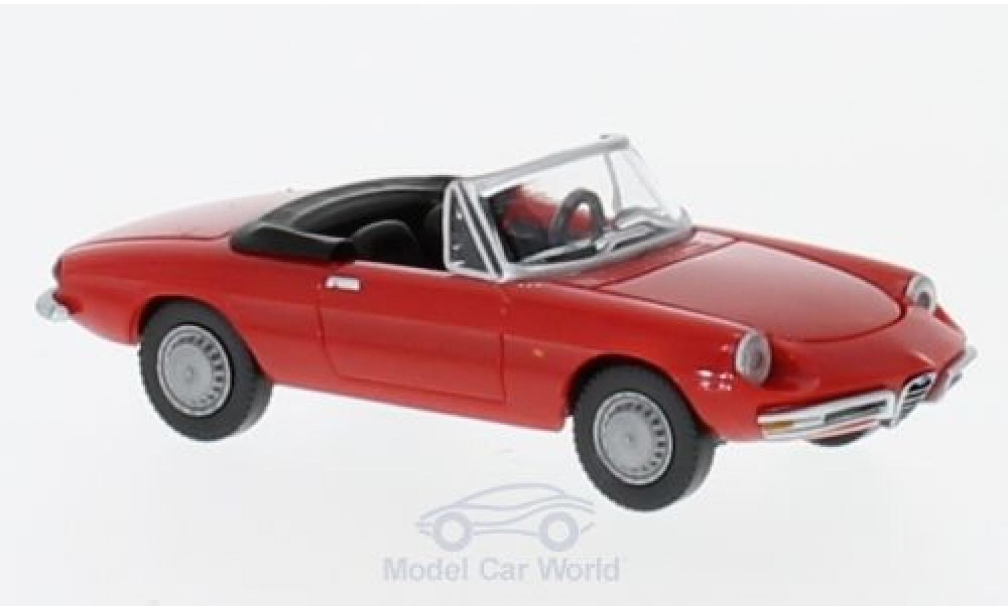 Alfa Romeo Spider 1/87 Wiking rood modelauto