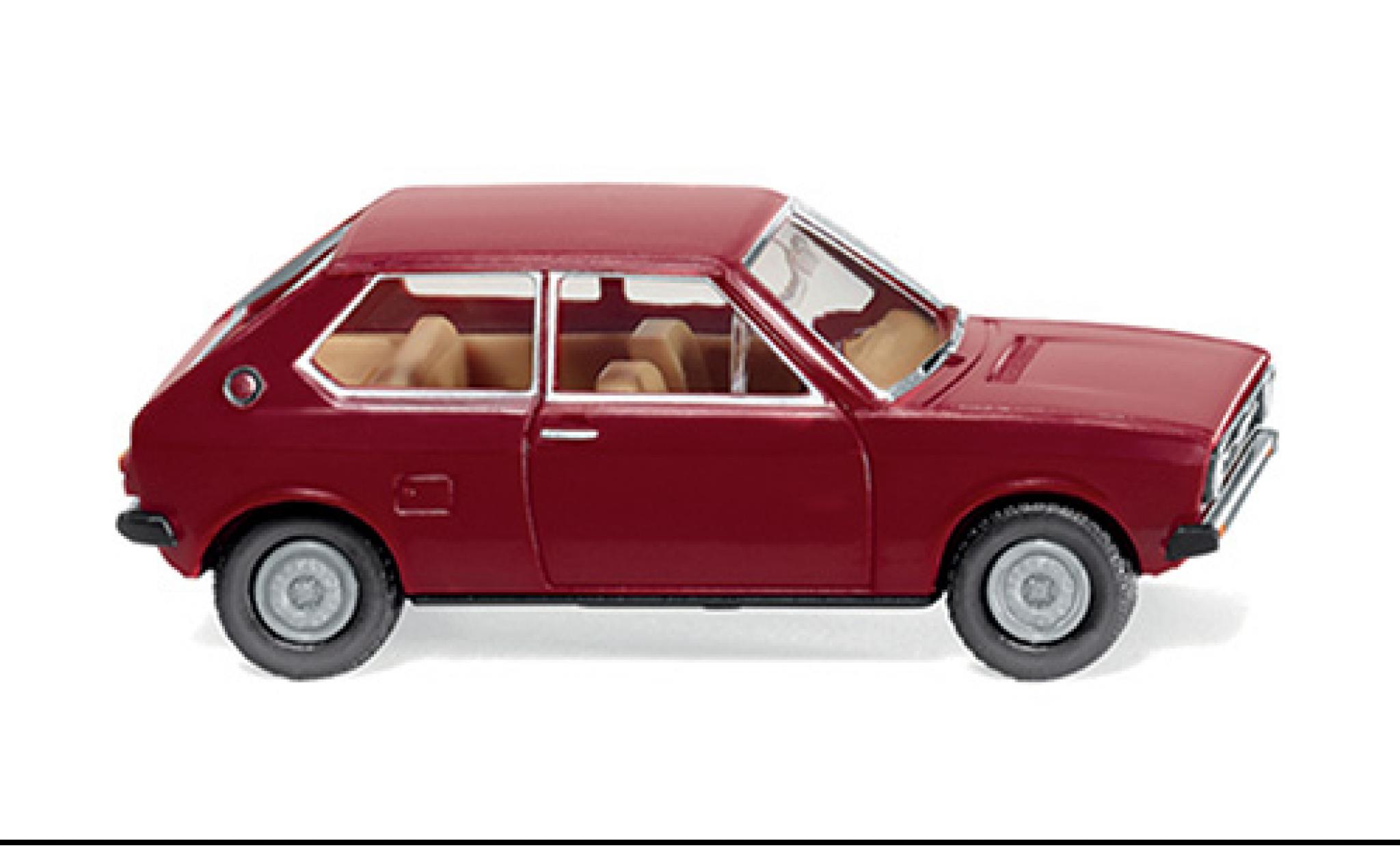 Audi 50 1/87 Wiking rood 1974 modelauto