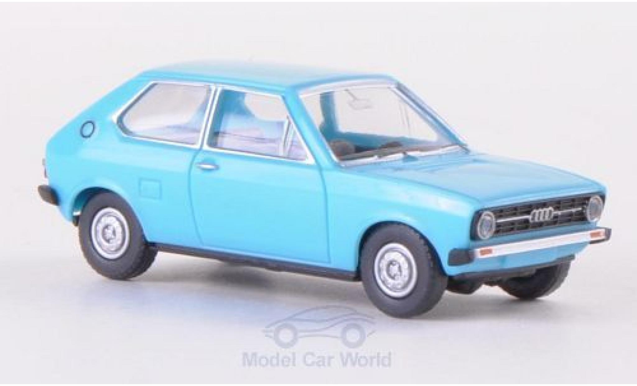 Audi 50 1/87 Wiking blauw modelauto