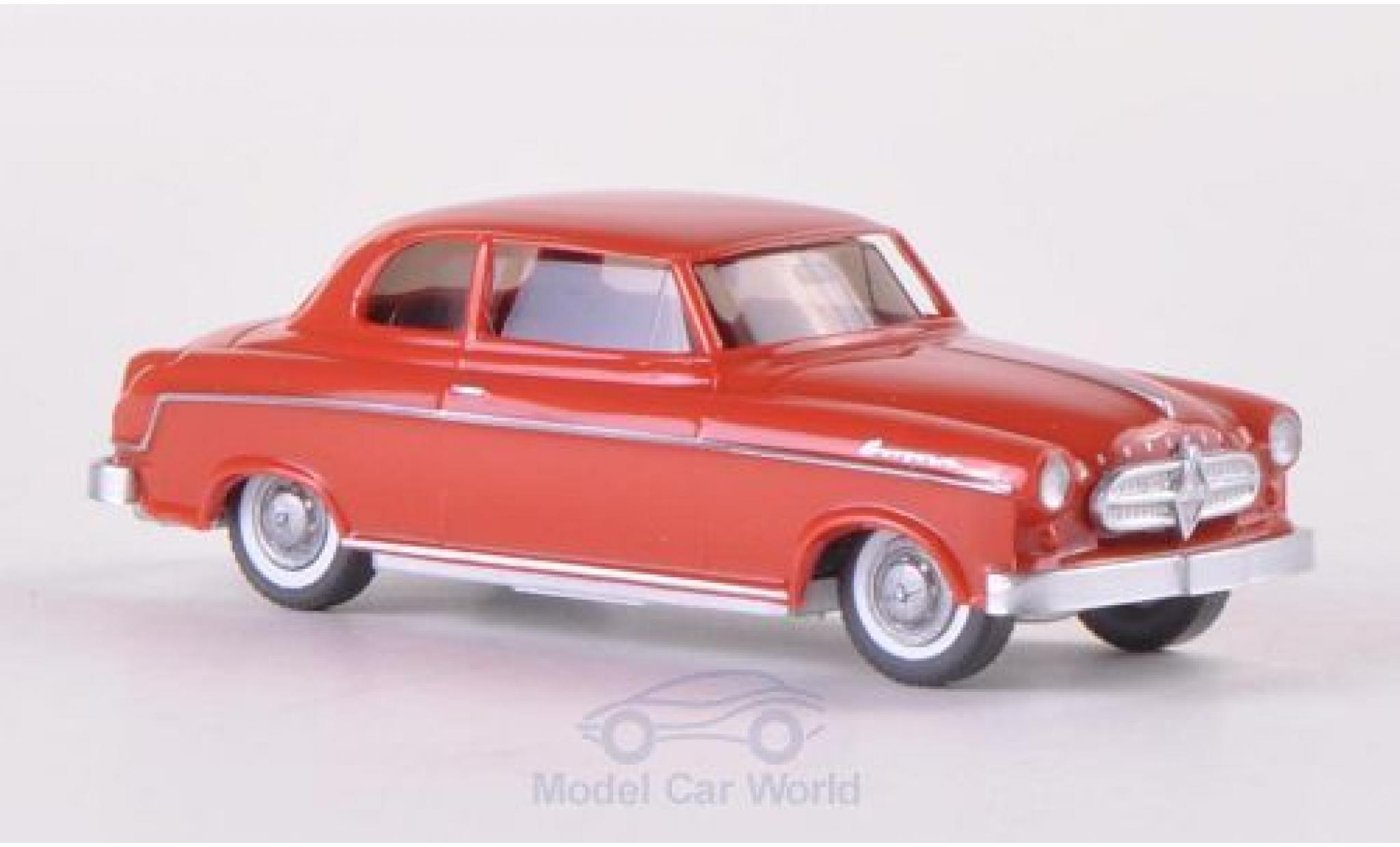 Borgward Isabella 1/87 Wiking rood modelauto
