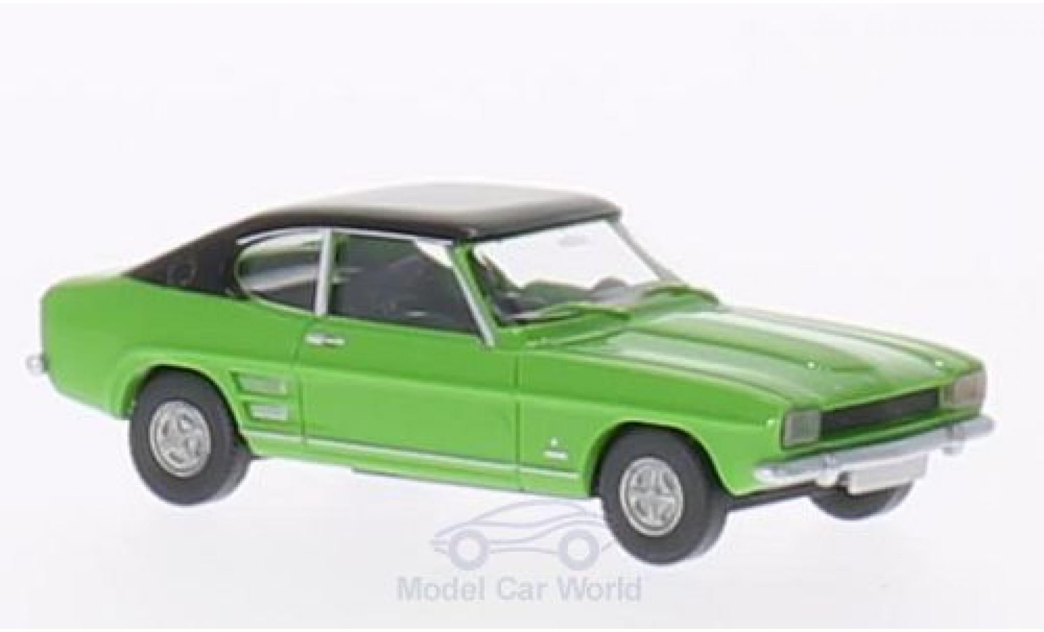 Ford Capri 1/87 Wiking MK I groen/zwart modelauto