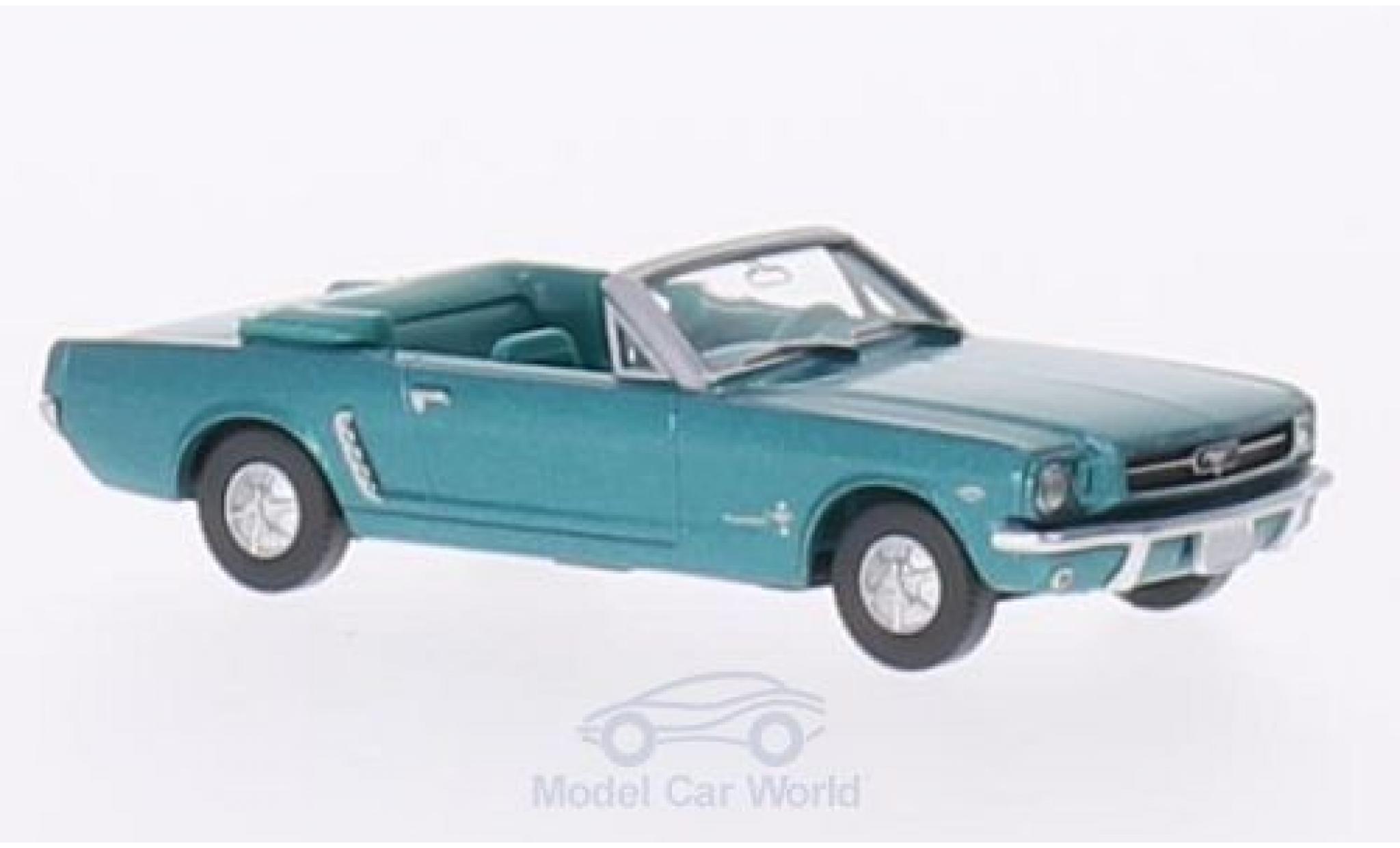 Ford Mustang 1/87 Wiking Cabriolet metallic t&uuml;rkis modelauto