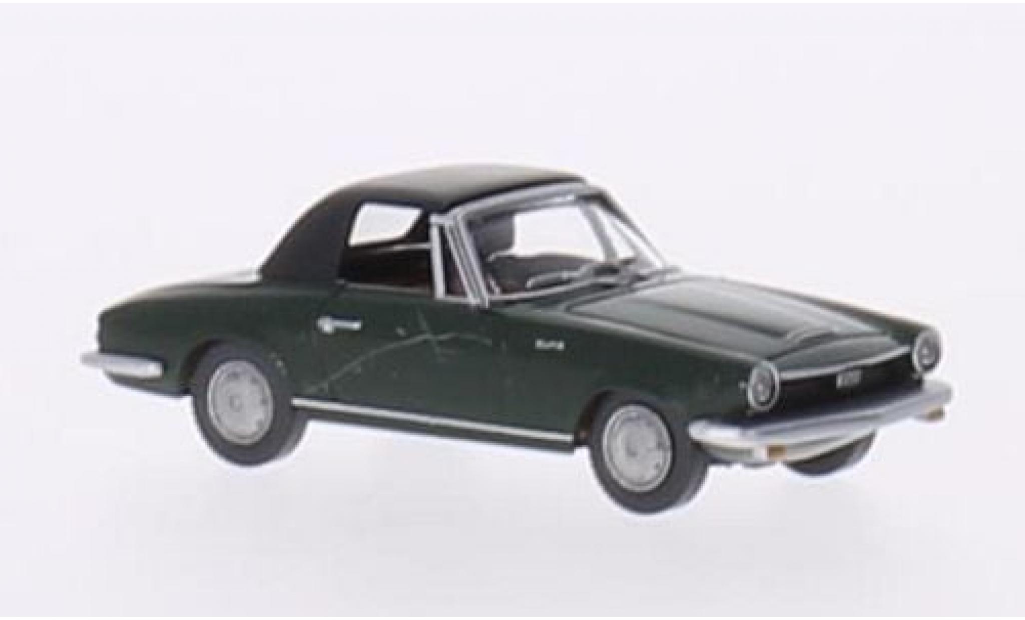 Glas 1700 1/87 Wiking GT Cabriolet groen 1:87 modelauto