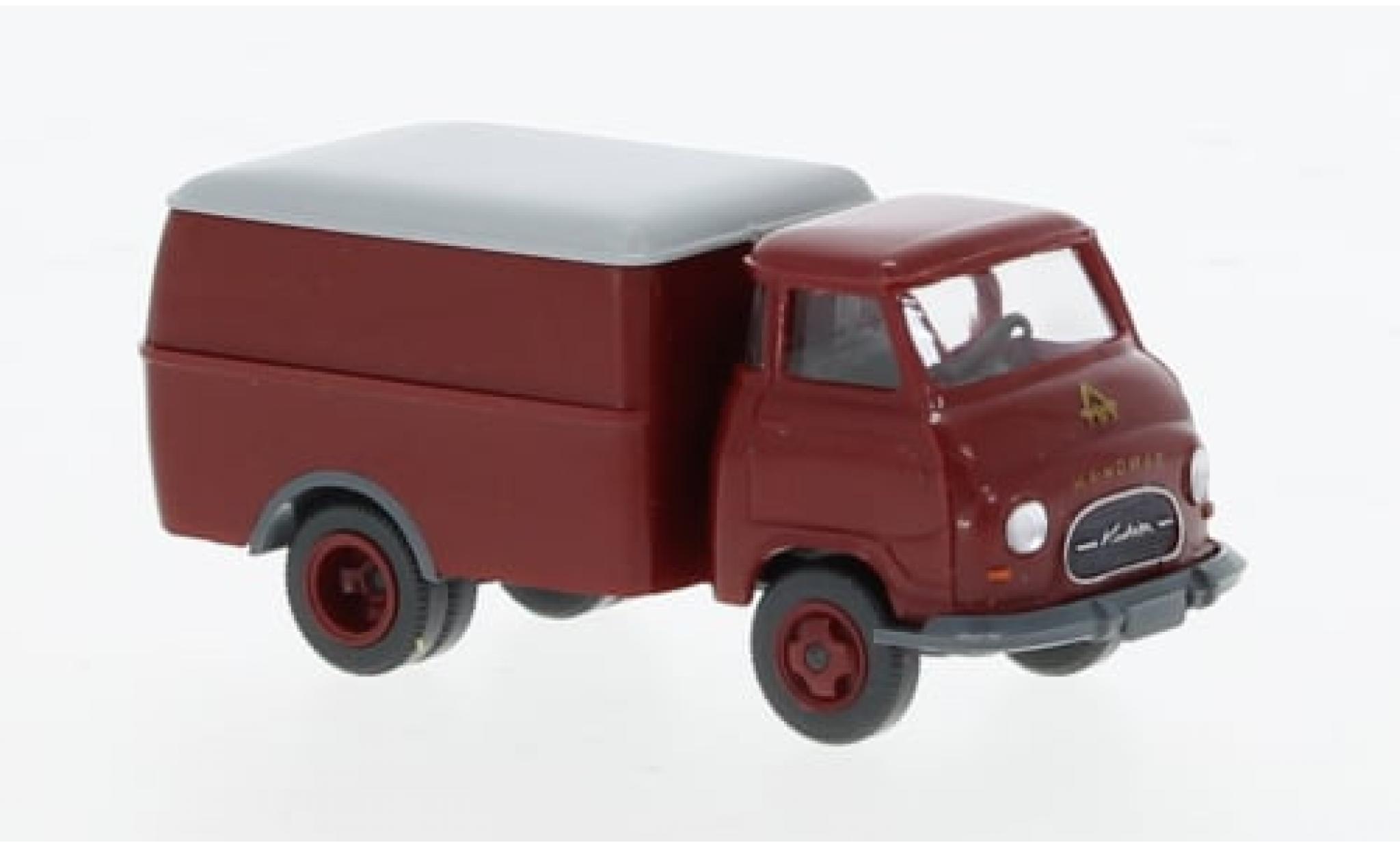 Hanomag Kurier 1/87 Wiking Bestelwagen rood 1958 1:87 modelauto